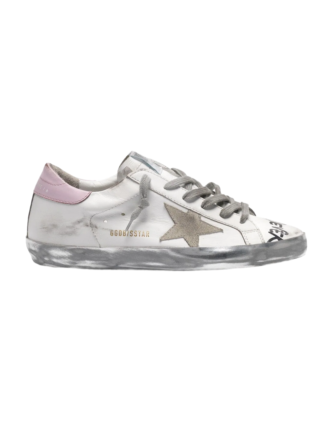 Women | Super-Star Sneakers with Handwritten Lettering & Two-Tone Heel Tabs - Image 3