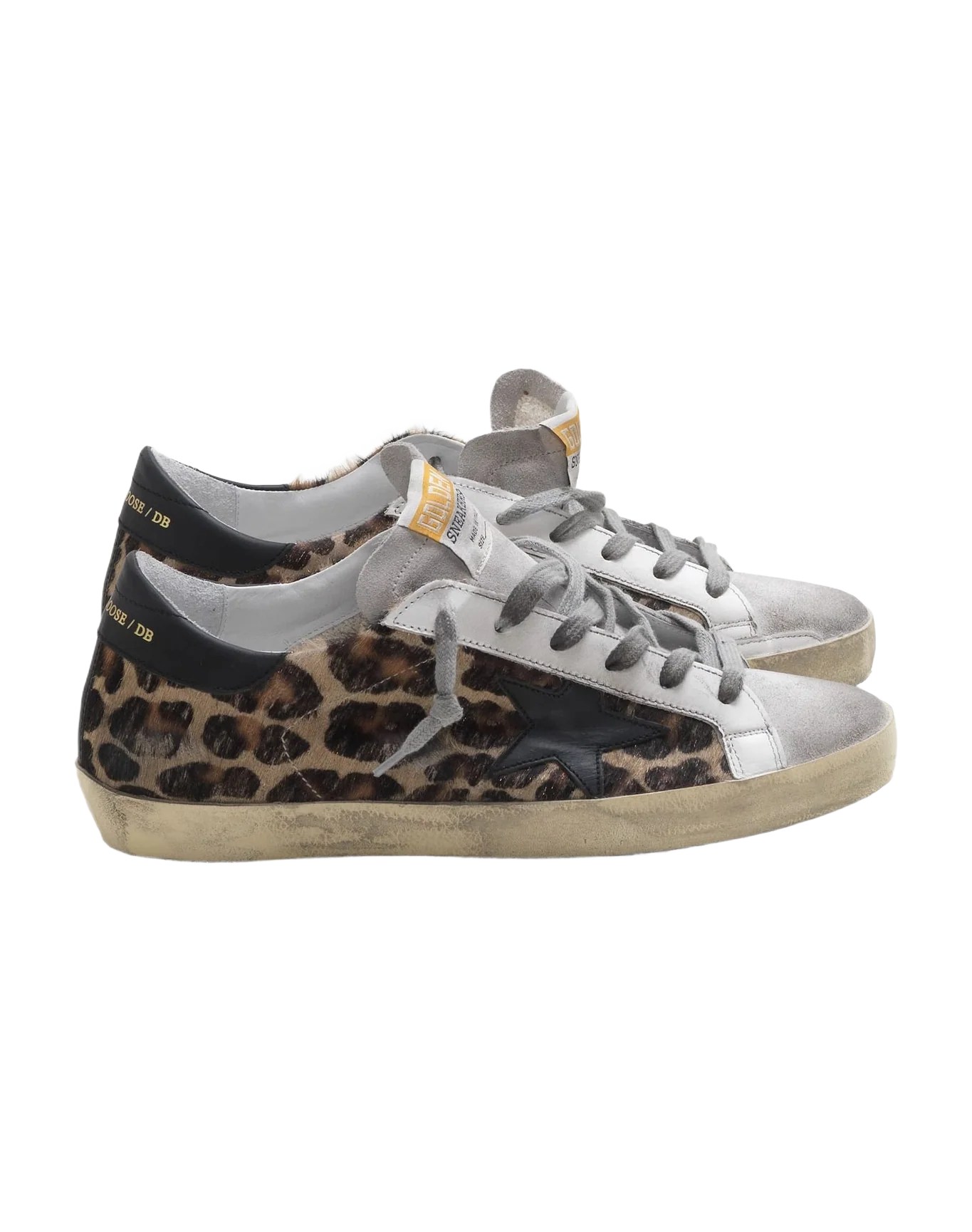 Women | Super-Star Sneakers with Snow Leopard-Black Star - Image 5