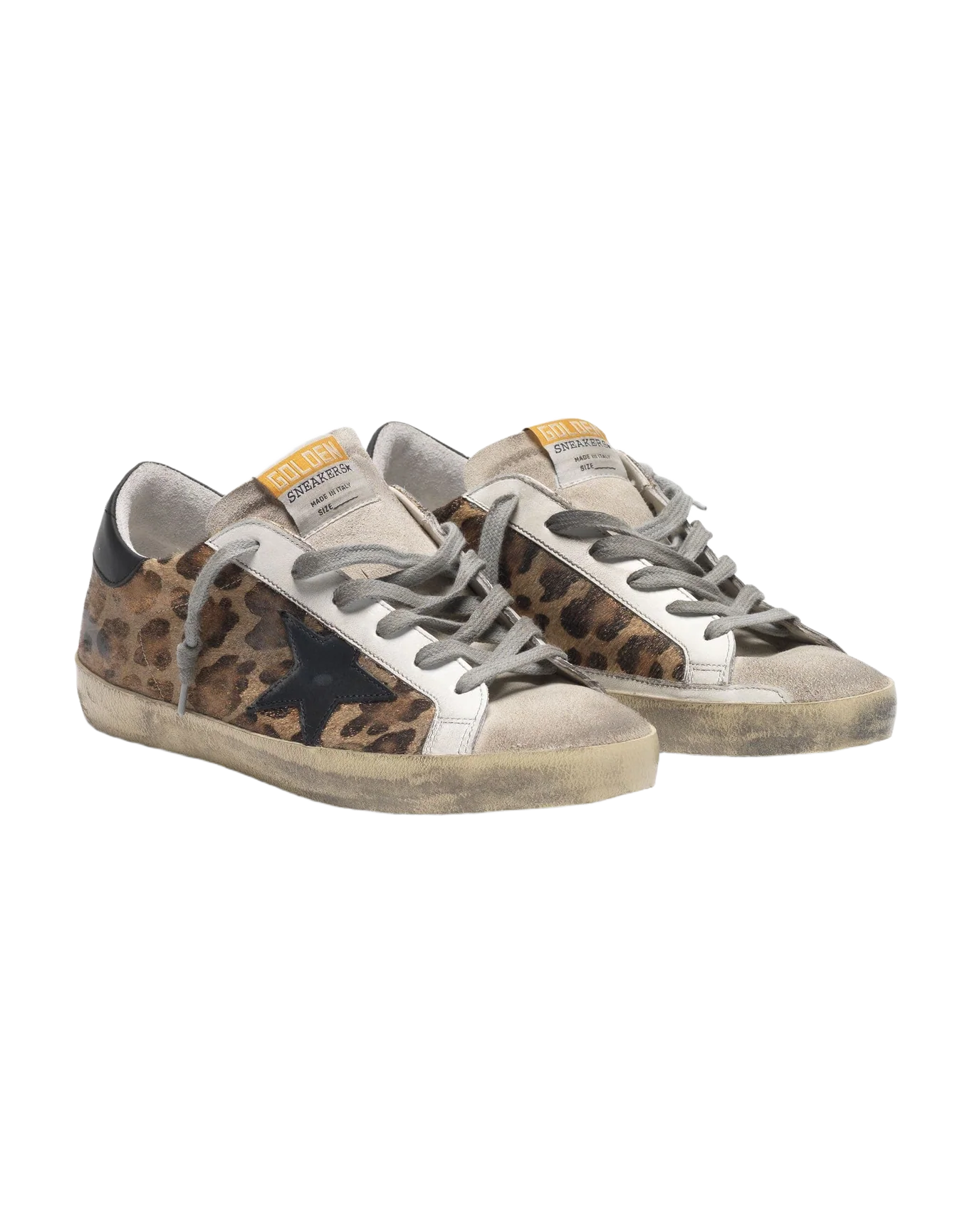 Women | Super-Star Sneakers with Snow Leopard-Black Star - Image 8