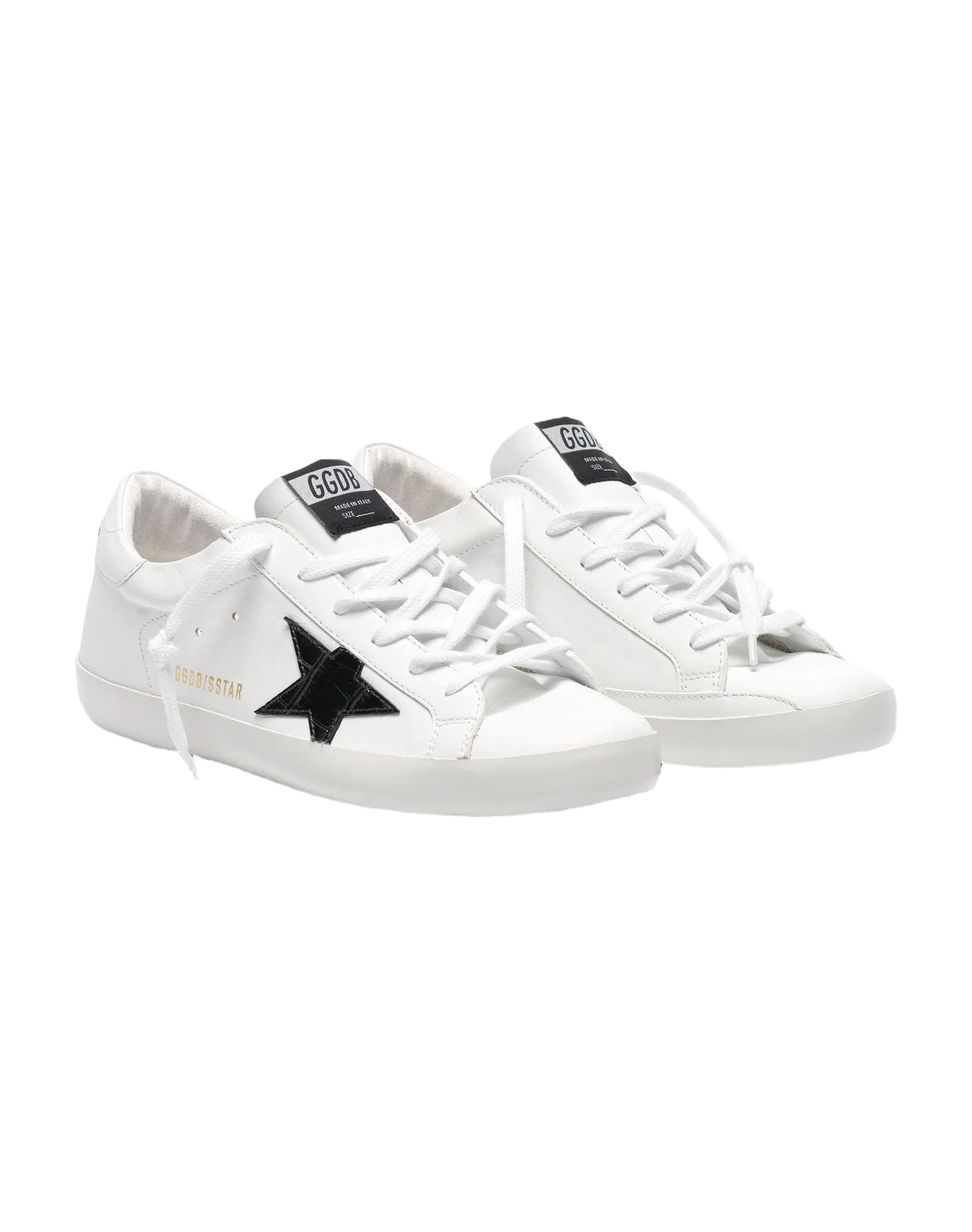 Women | Super-Star Sneakers with T26 White Leather-Green - Image 4