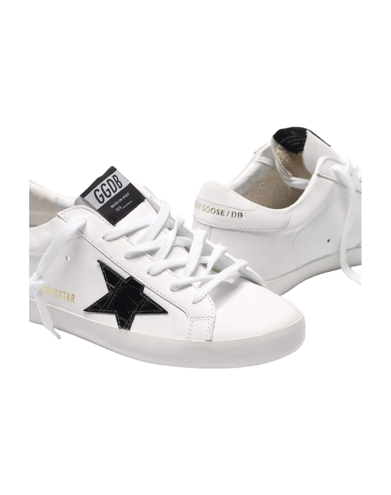 Women | Super-Star Sneakers with T26 White Leather-Green - Image 7