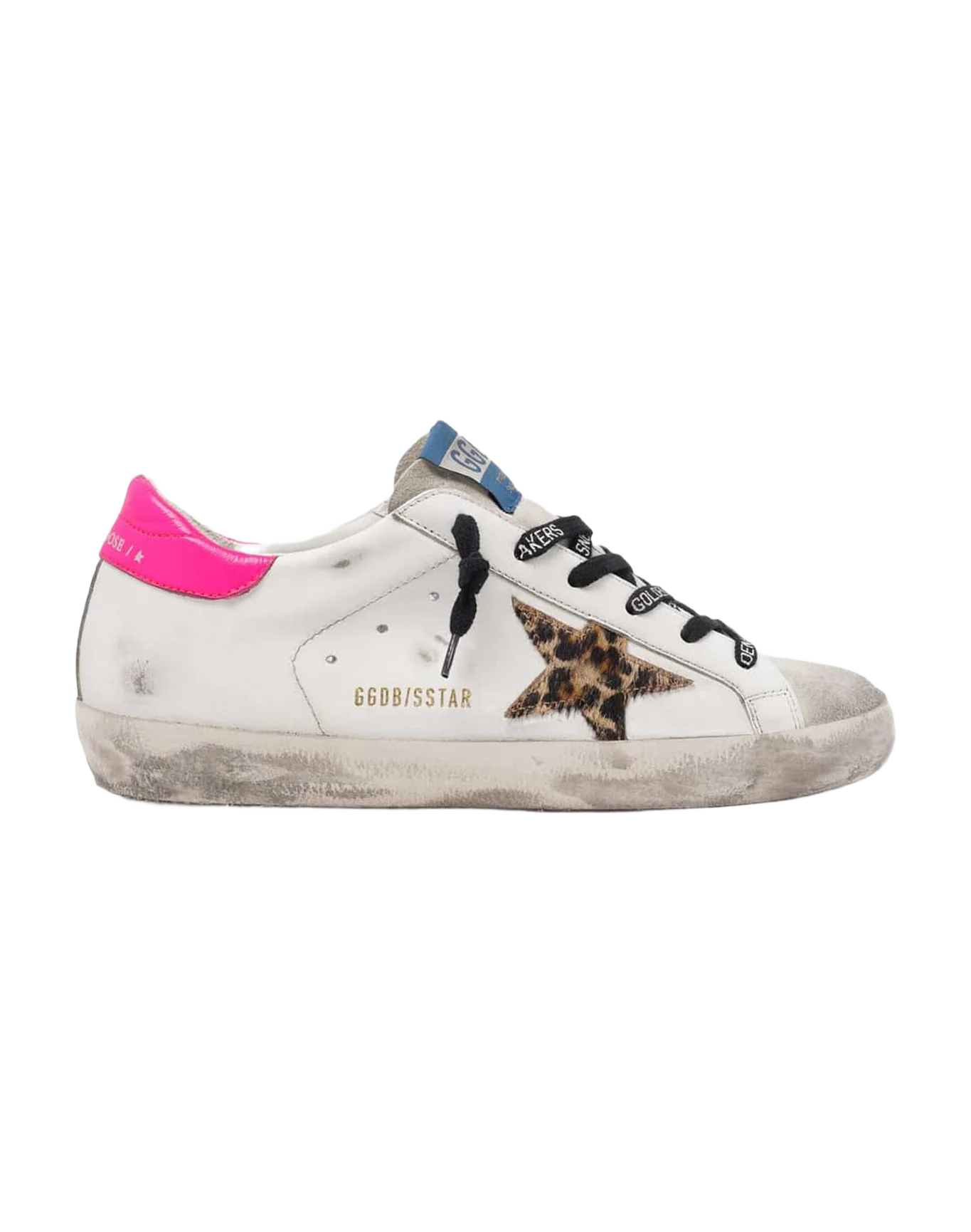 Women | Super-Star with Leo Horshy Star & Fuchsia Heel | Ice x White x Brown Leo x Fuchsia Fluo - Image 4