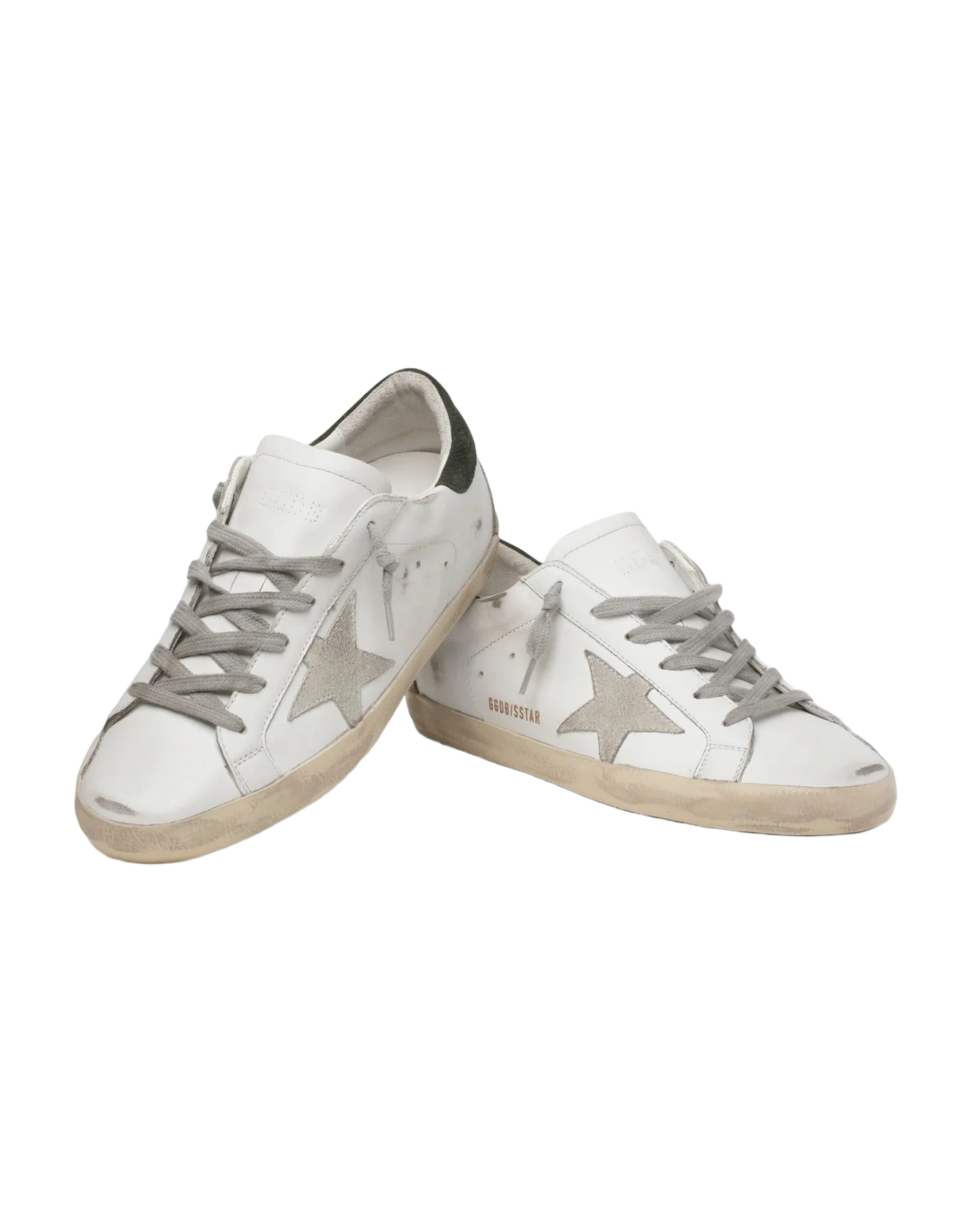 Women | Super-Star with Suede Star & Black Heel Tab | White x Ice x Military - Image 5