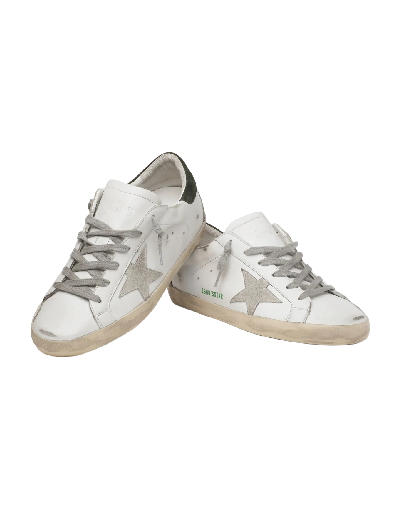 Women | Super-Star with Suede Star & Black Heel Tab | White x Ice x Military - Image 8