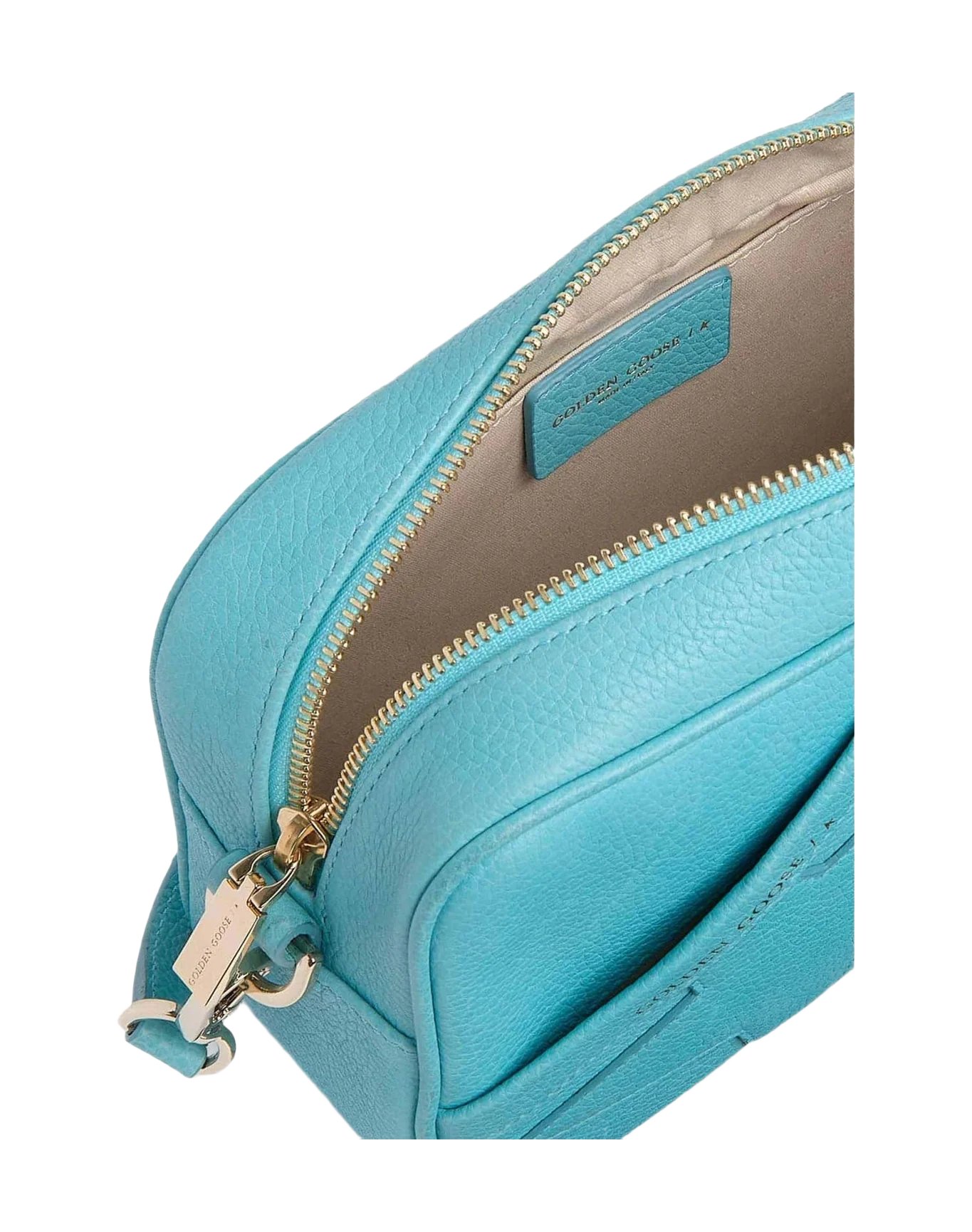 Women | Turquoise Star Bag Made Of Hammered Leather