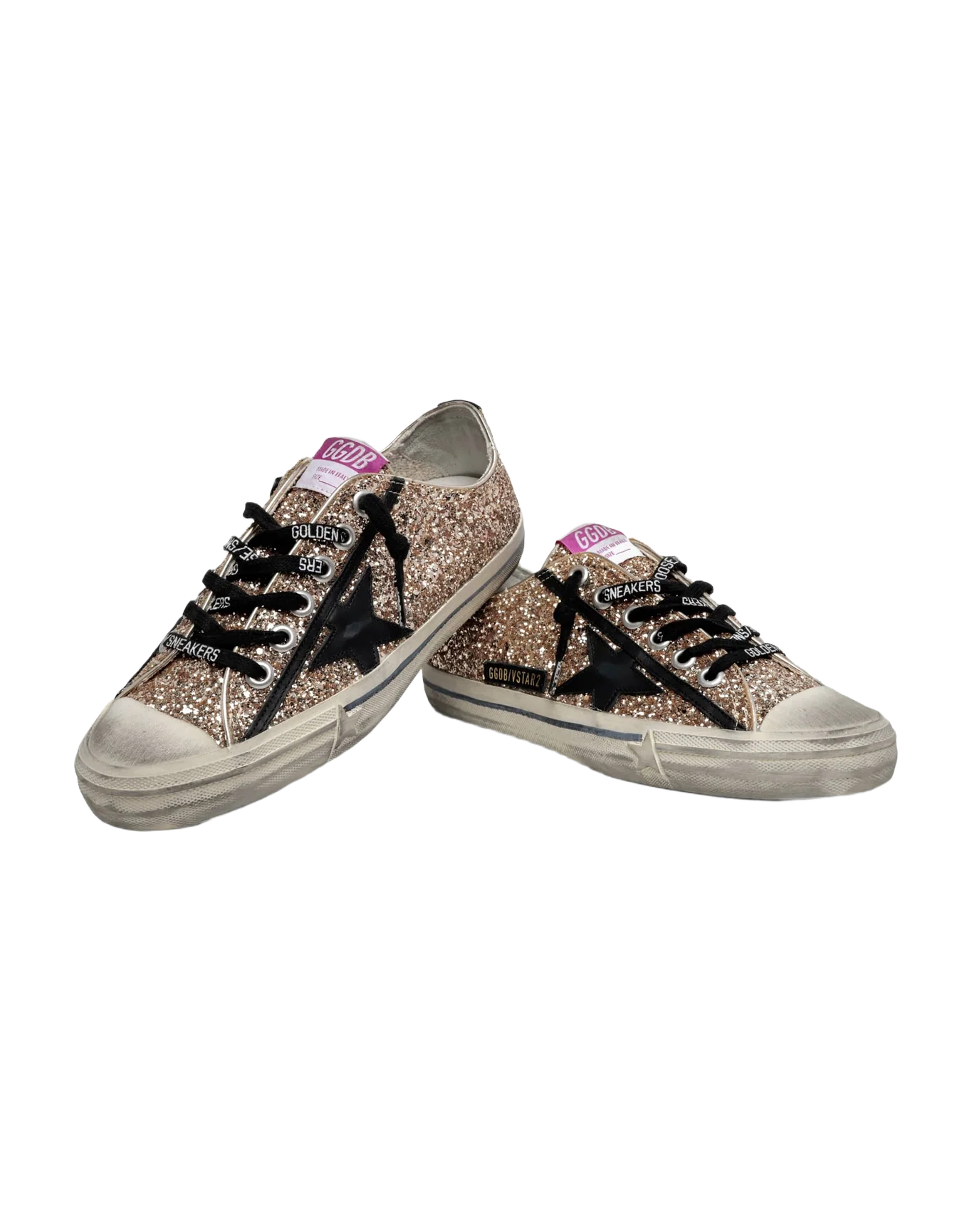 Women | V-Star Ltd Sneakers Gold Glitter with Black Details | Gold x Black - Image 6