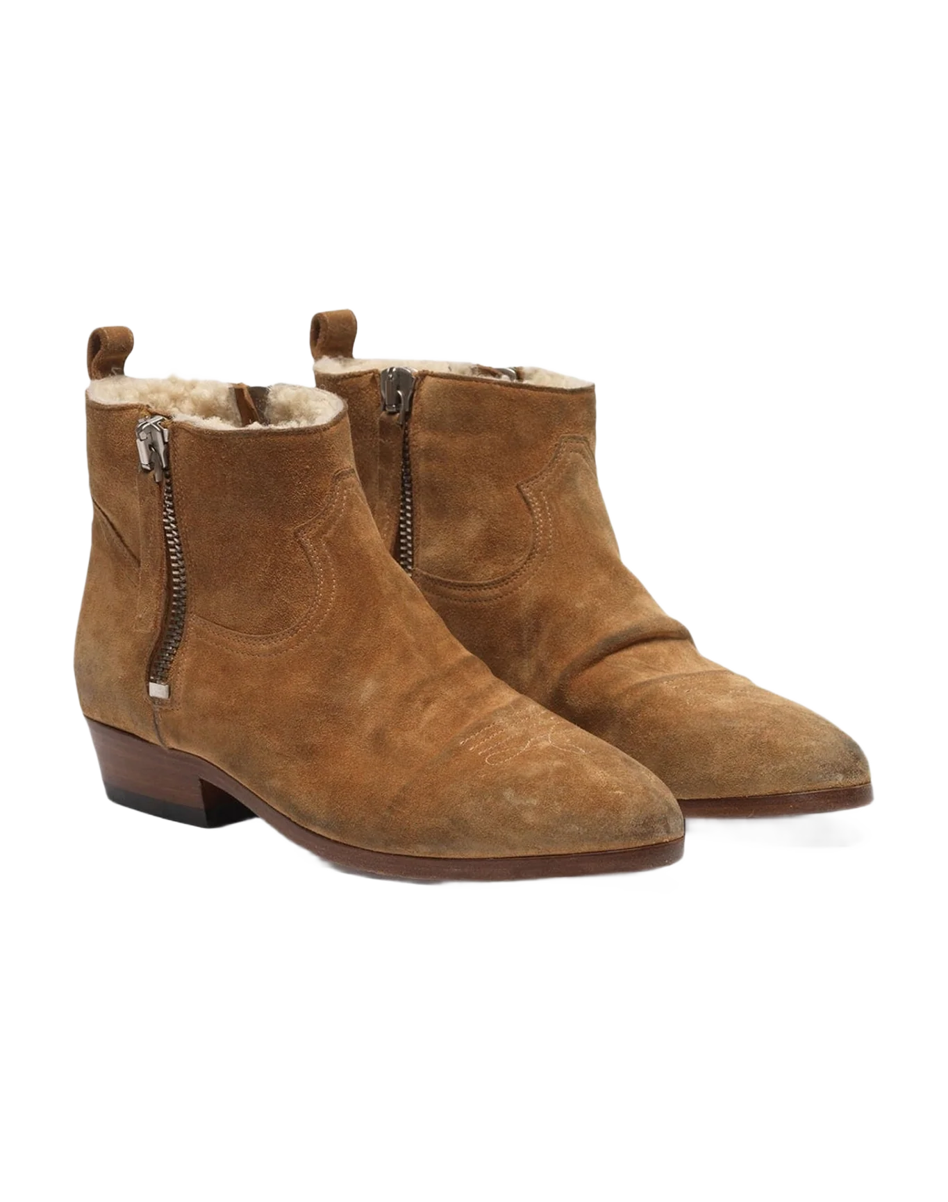Women | Viand Ankle Boots Suede with Shearling Interior