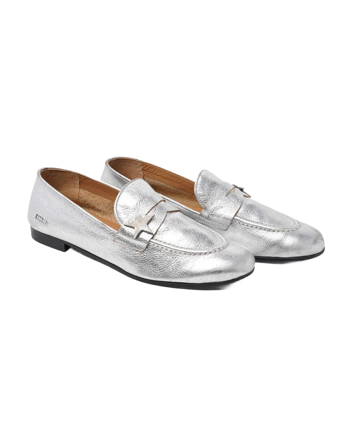 Women | Virginia Loafers Silver Leather - Image 2