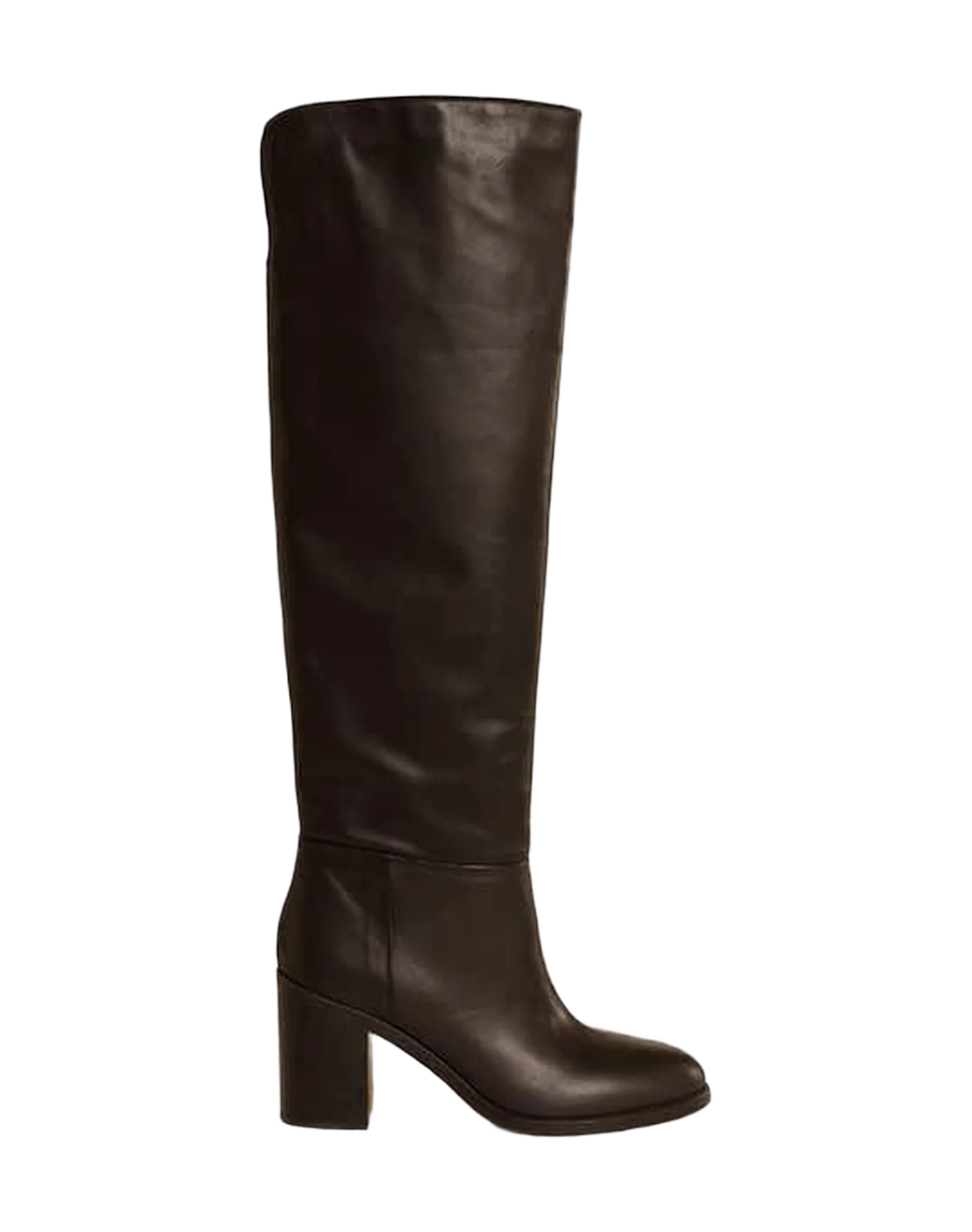 Women | Vivienne Knee-High Boots Black Leather | Black - Image 5