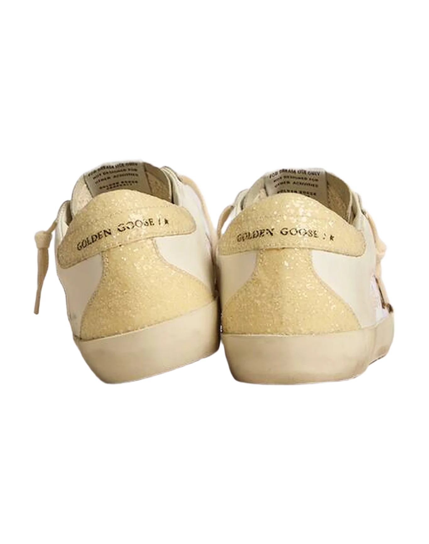Women | White/Beige/Ivory Trainers with Animalier Star | White x Ice x Beige Brown Leo x Ivory - Image 4