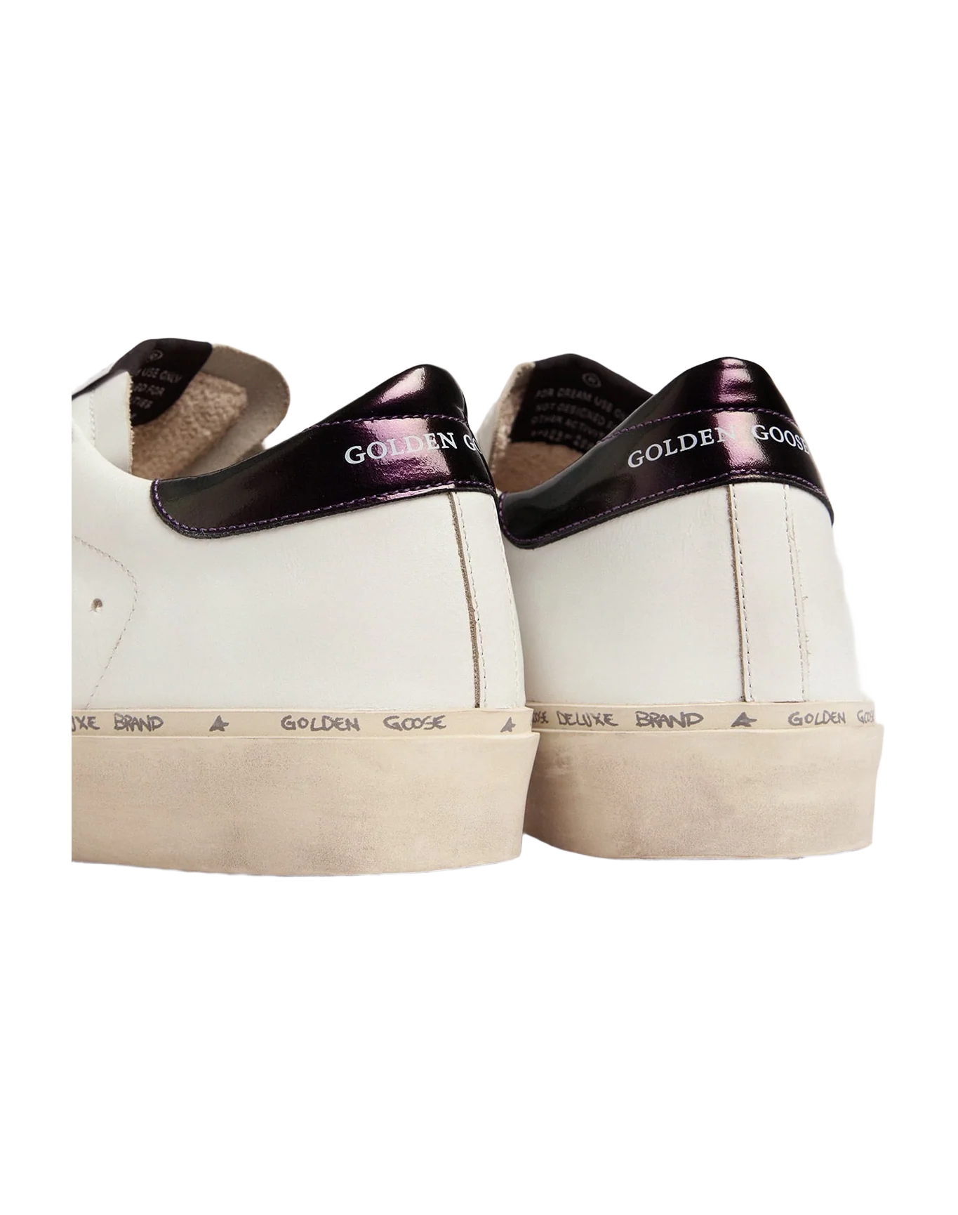 Women | White Hi-Star Sneakers with Glittery Star & Pink Laces | White x Silver x Blue Petrol - Image 4