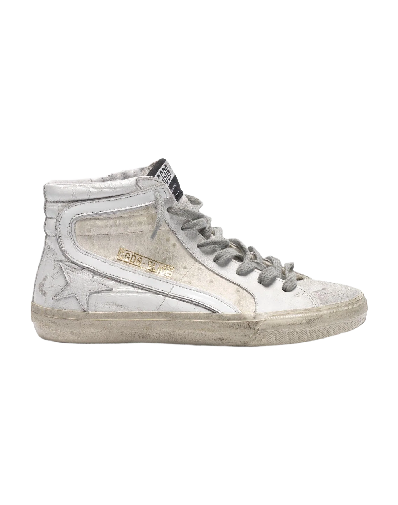 Women | White Patchwork Shades Slide Sneakers - Image 6