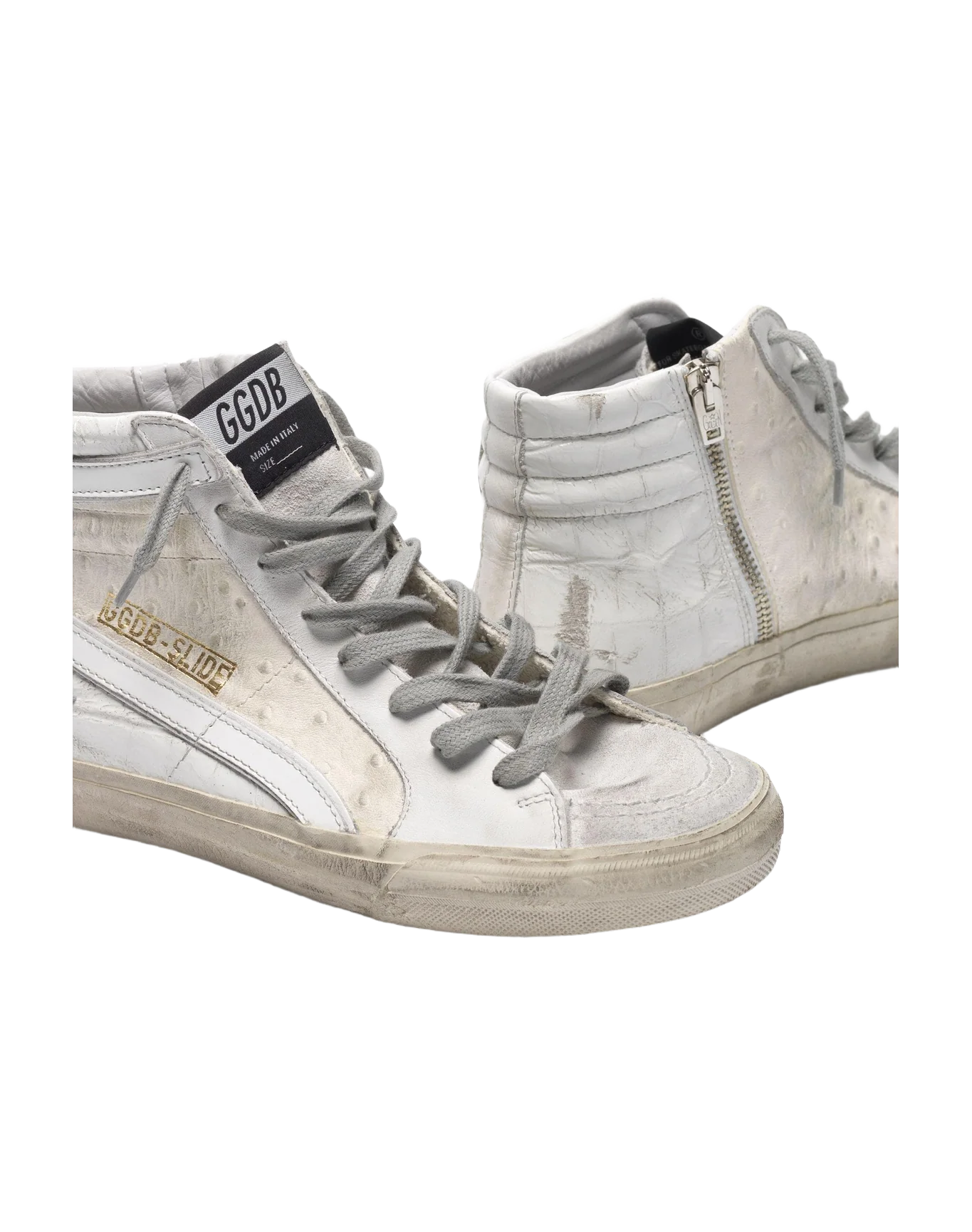 Women | White Patchwork Shades Slide Sneakers - Image 7
