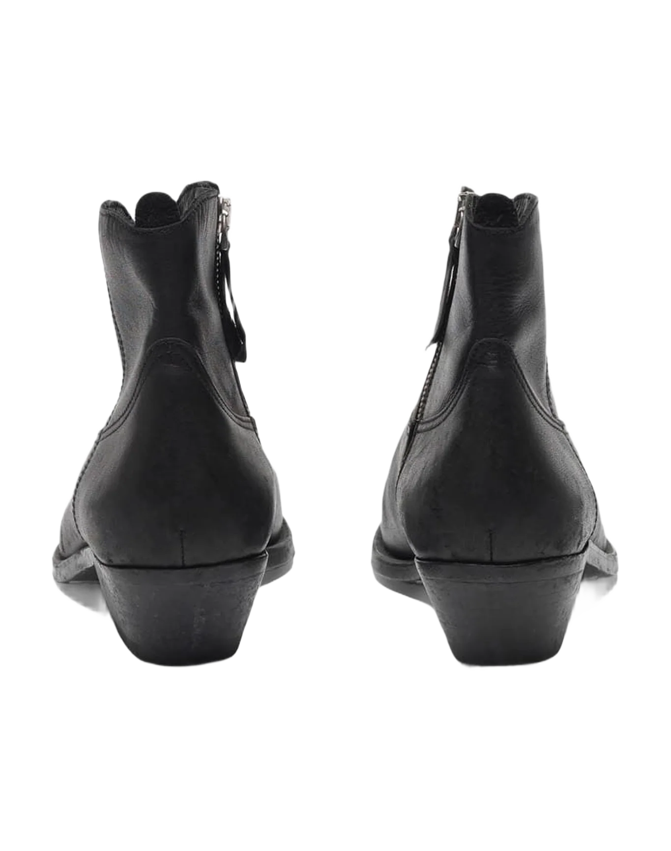 Women | Young Ankle Boots Leather with Cowboy-Style Decoration - Image 6