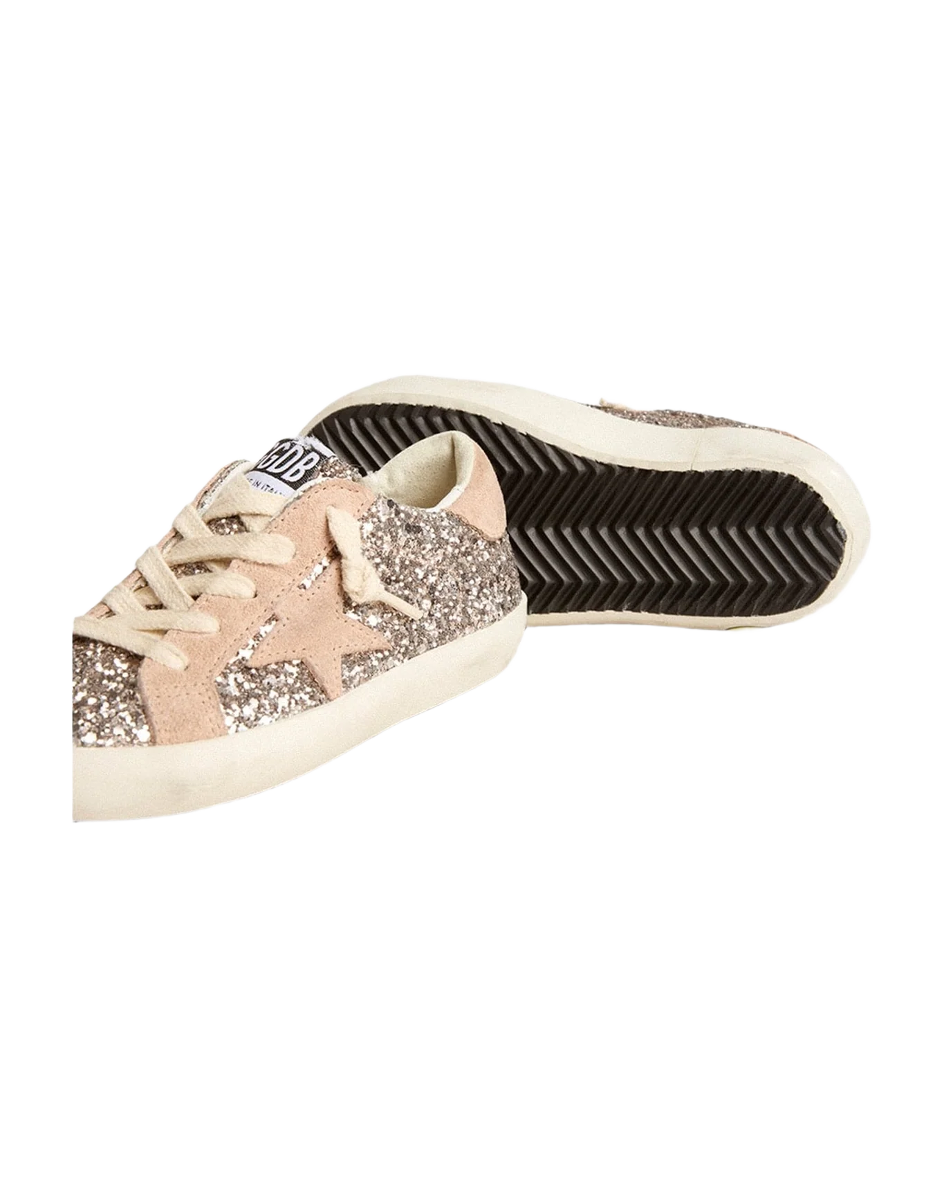 Girl | Junior Super-Star Glitter with Suede Star & Heel Tab | Cinder x Powder Pink (V1) - Image 4