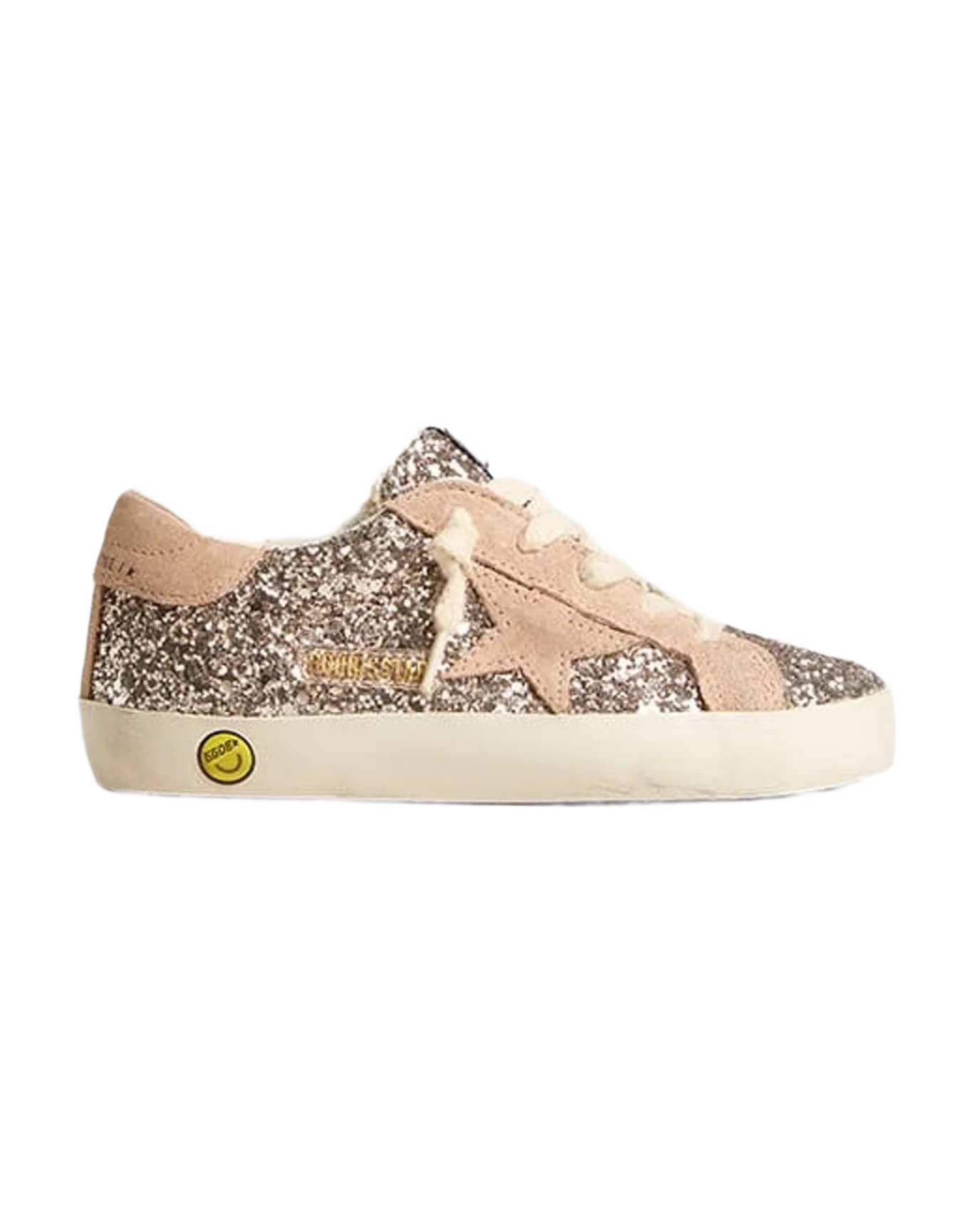 Girl | Junior Super-Star Glitter with Suede Star & Heel Tab | Cinder x Powder Pink (V1) - Image 8