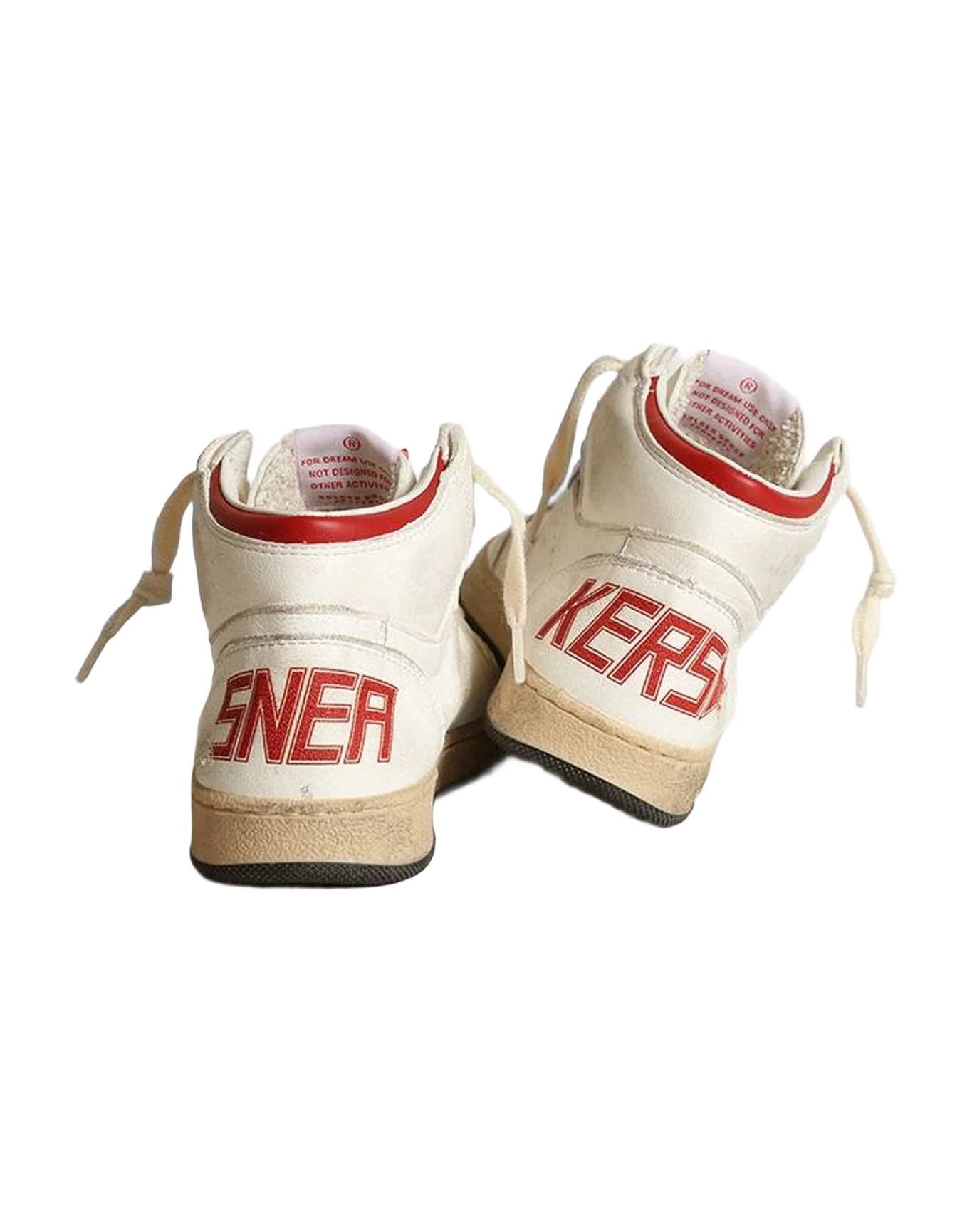 Boy | Young Sky Star Nappa with Star & Heel Tab | White x Red (V2) - Image 7