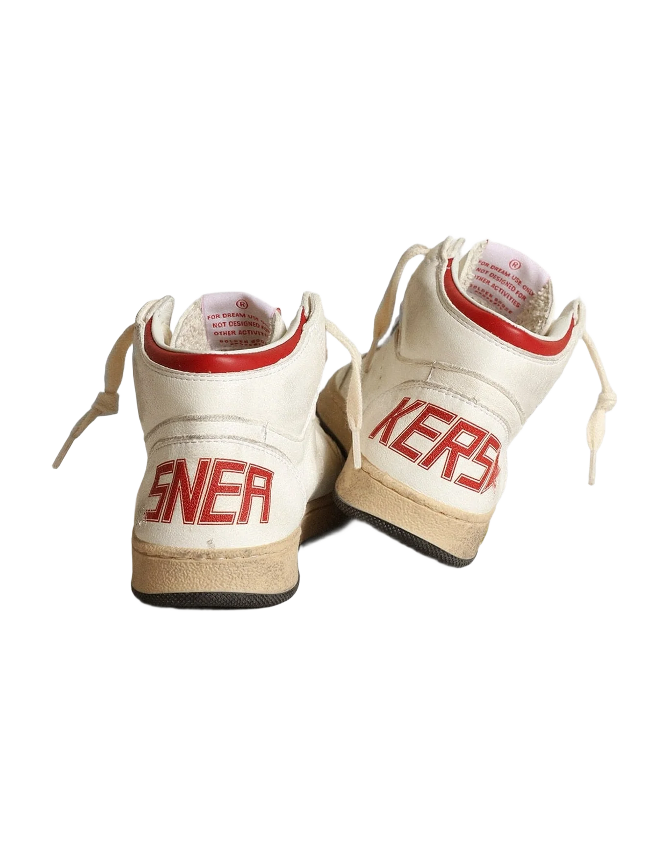Boy | Young Sky Star Nappa with Star & Heel Tab | White x Red (V2) - Image 8