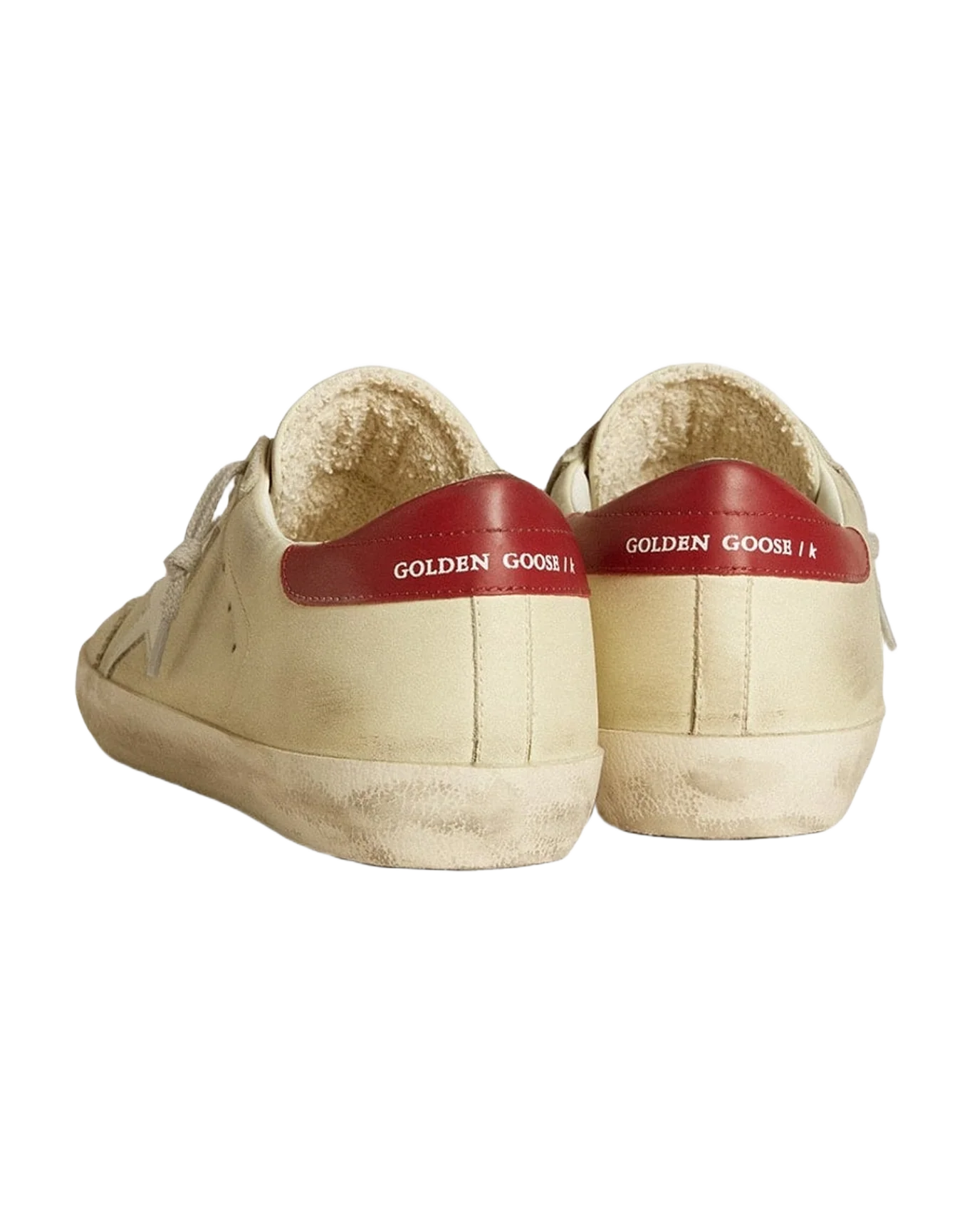 Men | Cream Colored Super-Star with Details | White x Red (V1) - Image 5