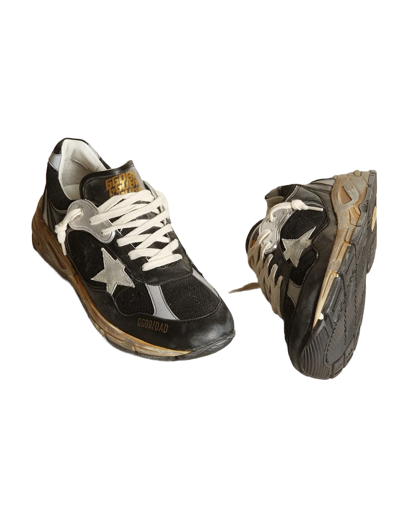 Men | Dad Star Mesh & Nappa with Colored Star | Black x Silver x Ice (V1) - Image 5