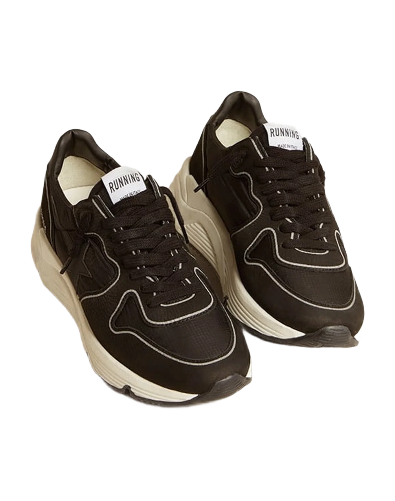 Men | Running Sole Leather & Nylon | Black (V2) - Image 2