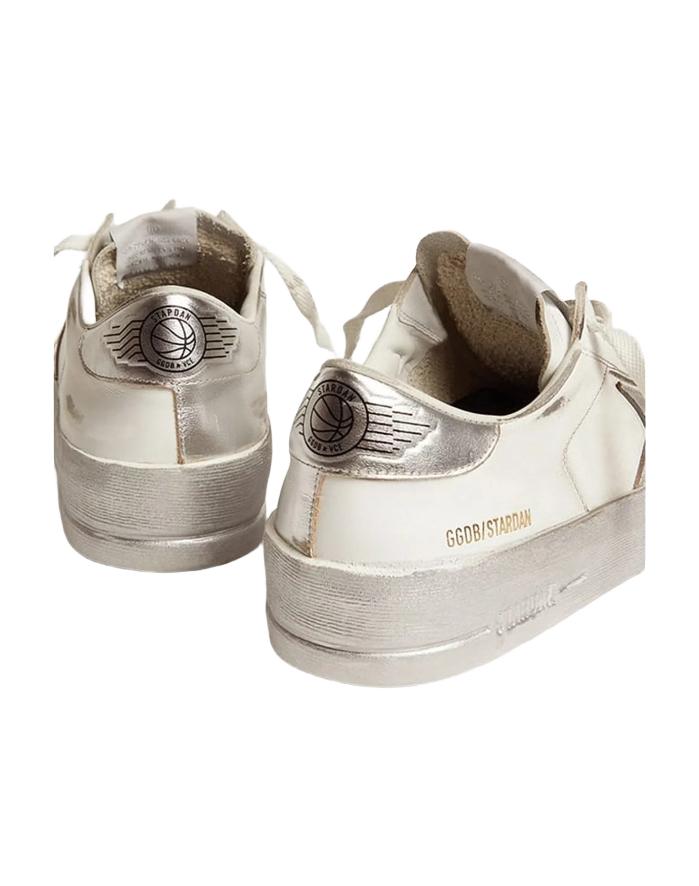 Men | Stardan with Star & Heel Tab | White x Silver (V2) - Image 5