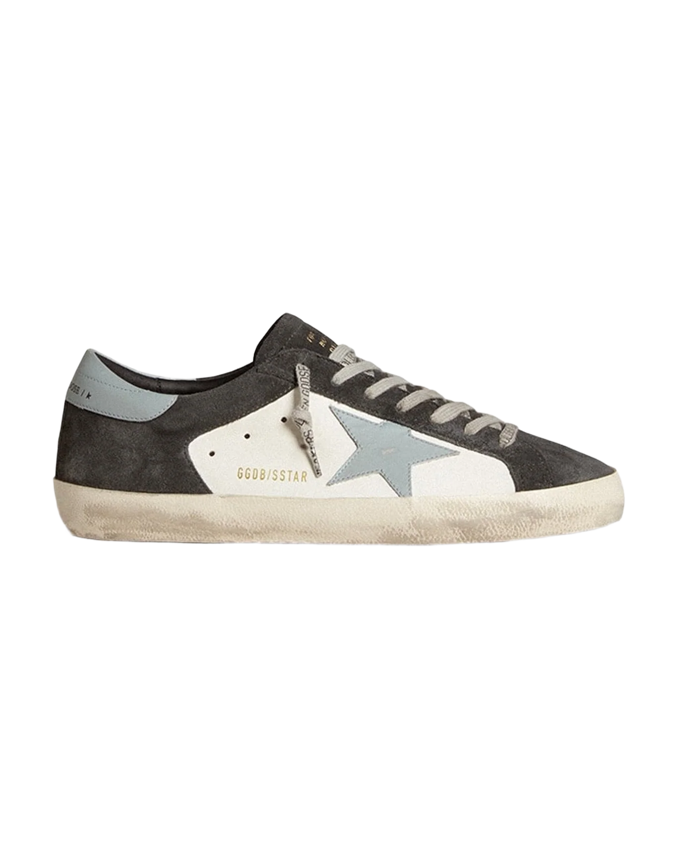 Men | Super-Star Leather with Light Star & Heel Tab | White x Asphalt x Silver Blue (V2) - Image 5