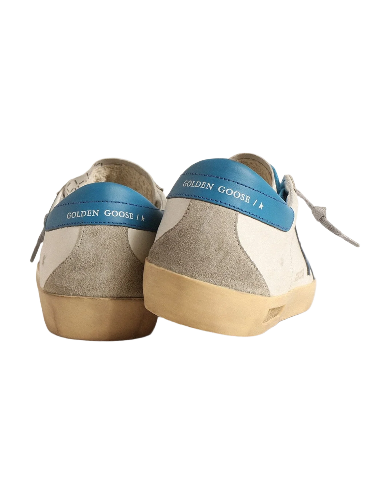 Men | Super-Star Nappa with Leather Star & Heel Tab | White x Light Blue x Ice (V2) - Image 4