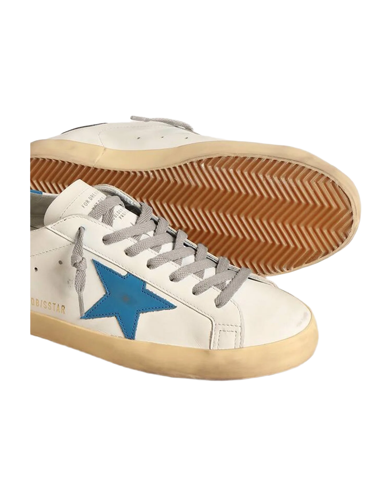 Men | Super-Star Nappa with Leather Star & Heel Tab | White x Light Blue x Ice (V2) - Image 6