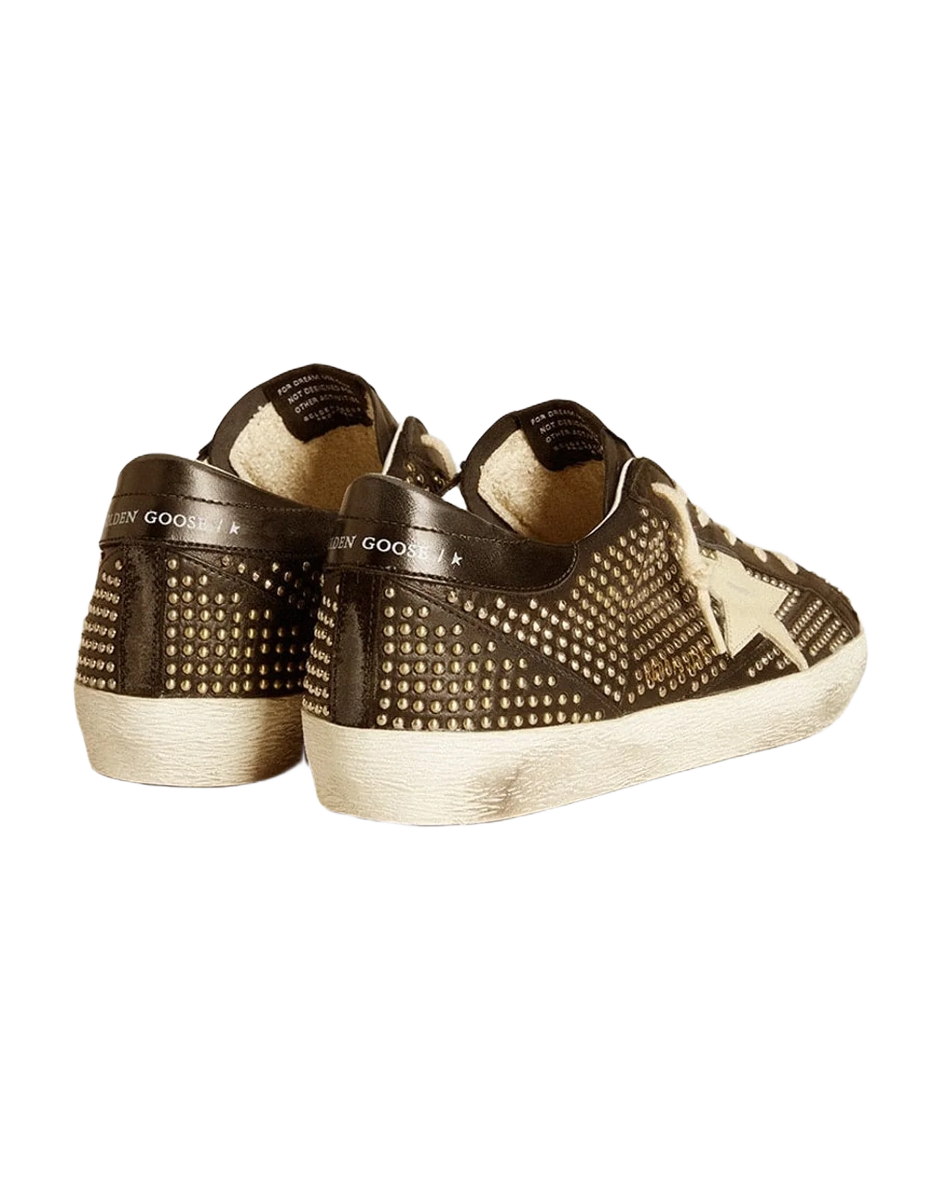 Men | Super-Star Studded Nappa with Leather Star | Black x White (V2) - Image 10