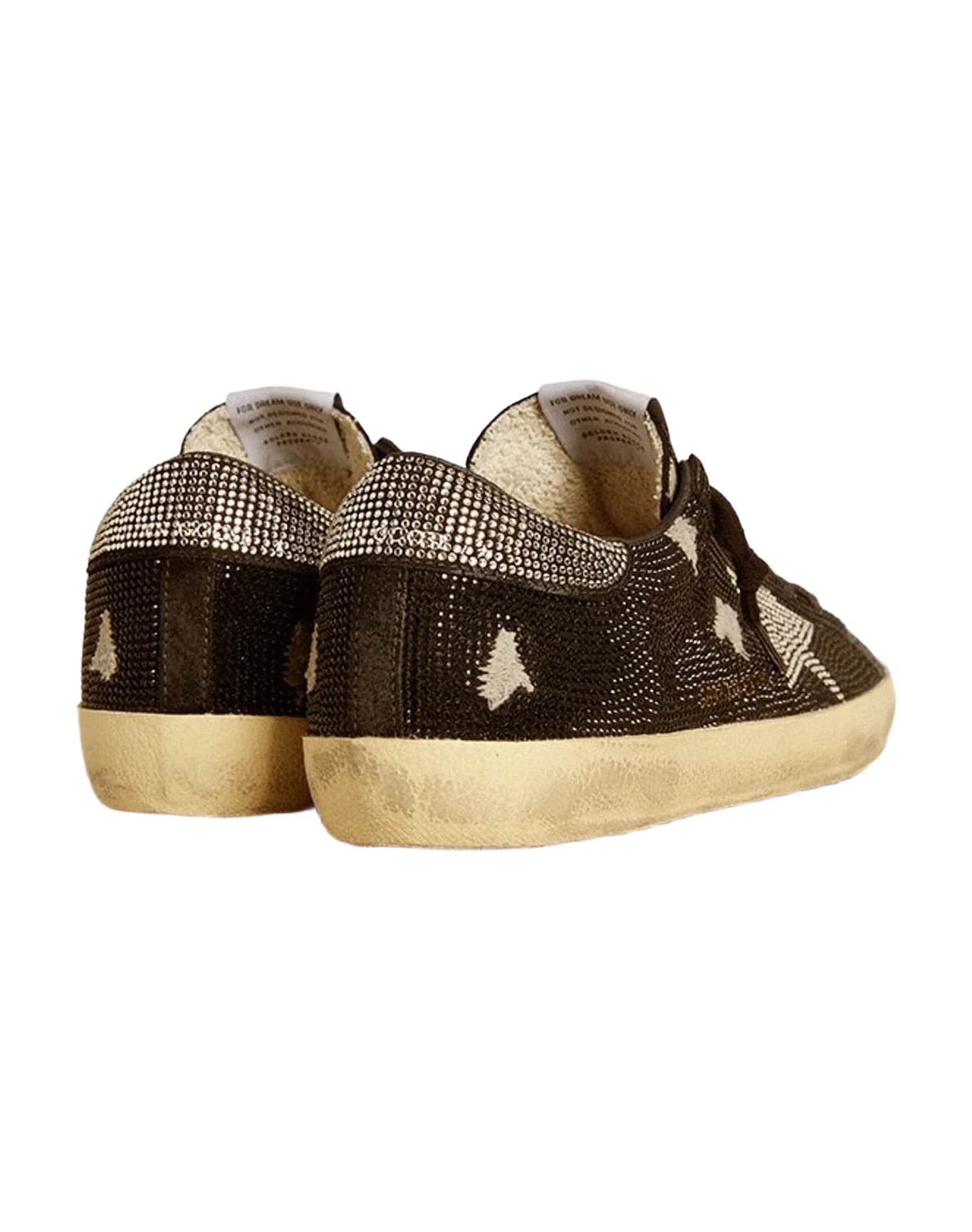 Men | Super-Star Suede & Swarovski Crystals with Silver Star | Black x Crystal (V1) - Image 4