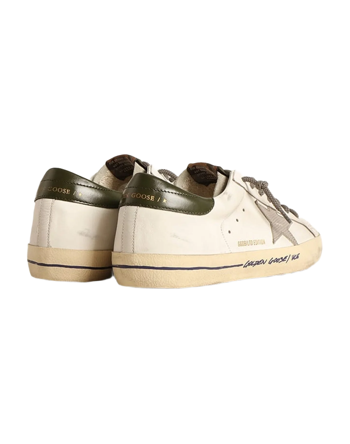 Men | Super-Star with Croc Print Star & Green Heel Tab | White x Ice x Grey x Dark Grey (V2) - Image 3