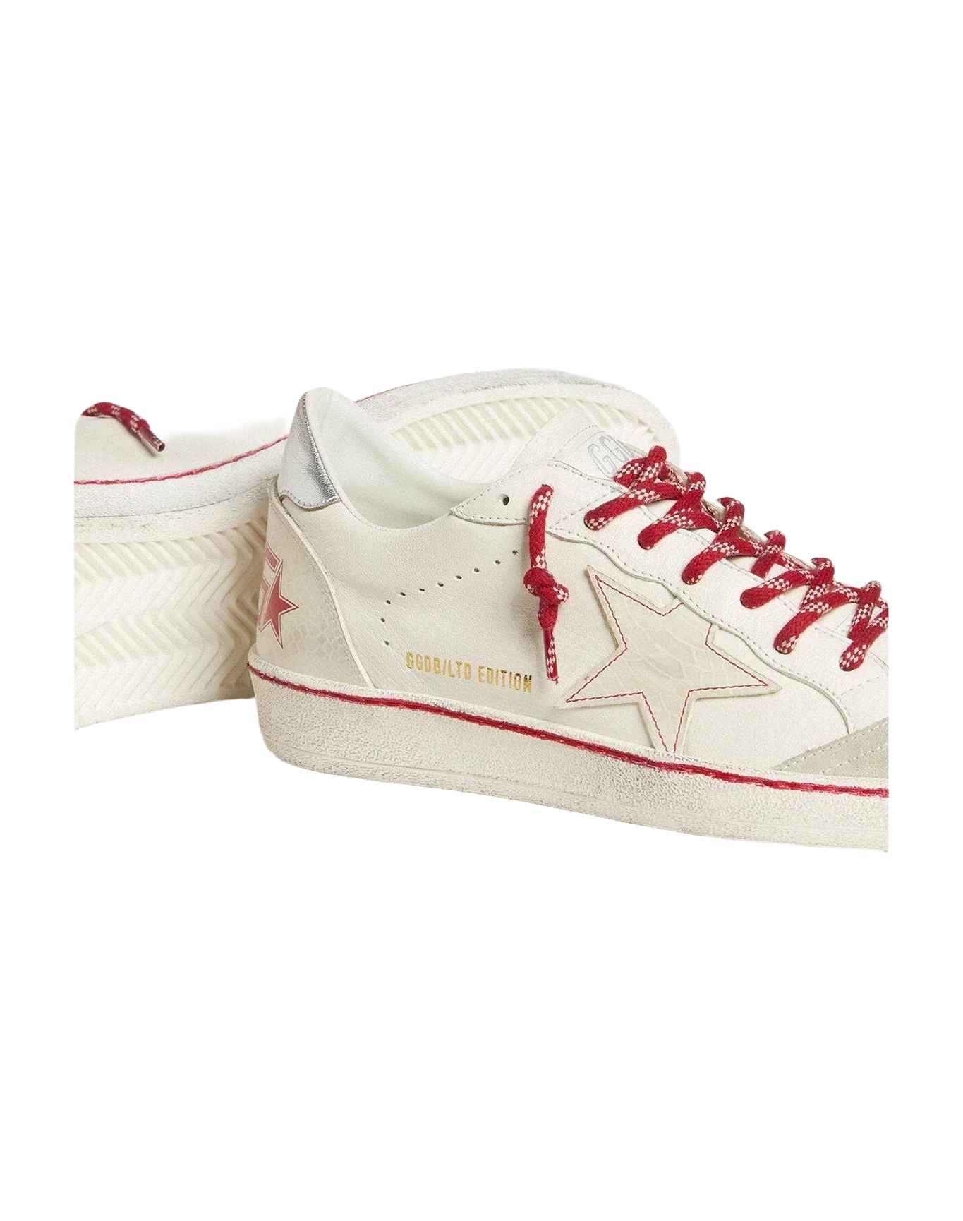 Women | Ball Star Ltd Lny Leather with A Lived In Effect | White x Ice x Silver (V2) - Image 2