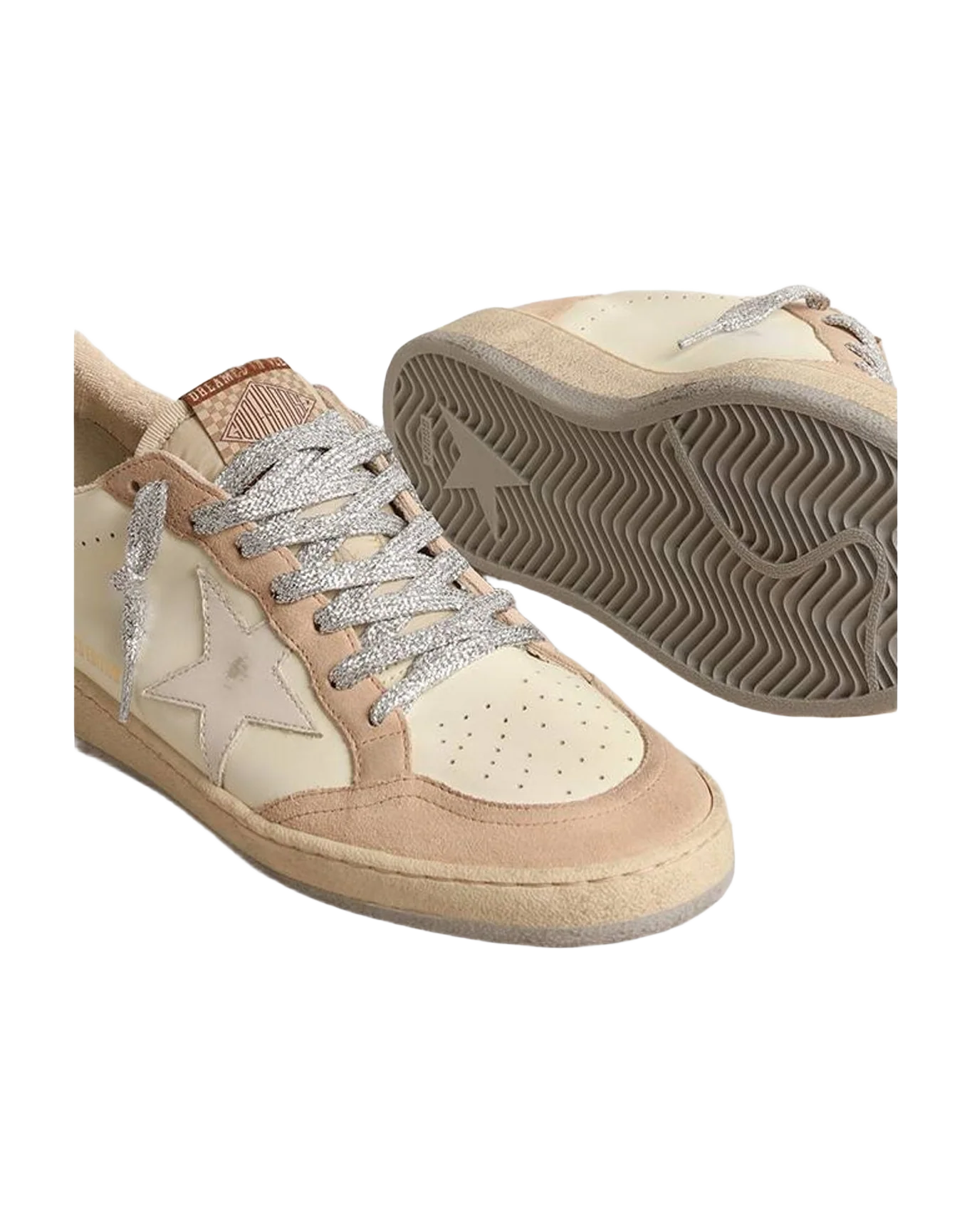 Women | Ball Star Ltd with White Star & Burgundy Leather Heel Tab | Light Yellow x Nude x Milk x Purple (V2) - Image 2