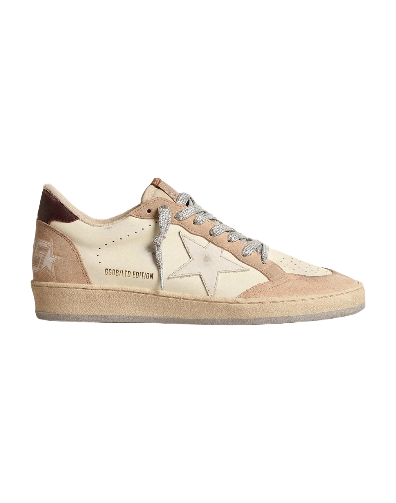 Women | Ball Star Ltd with White Star & Burgundy Leather Heel Tab | Light Yellow x Nude x Milk x Purple (V2) - Image 3
