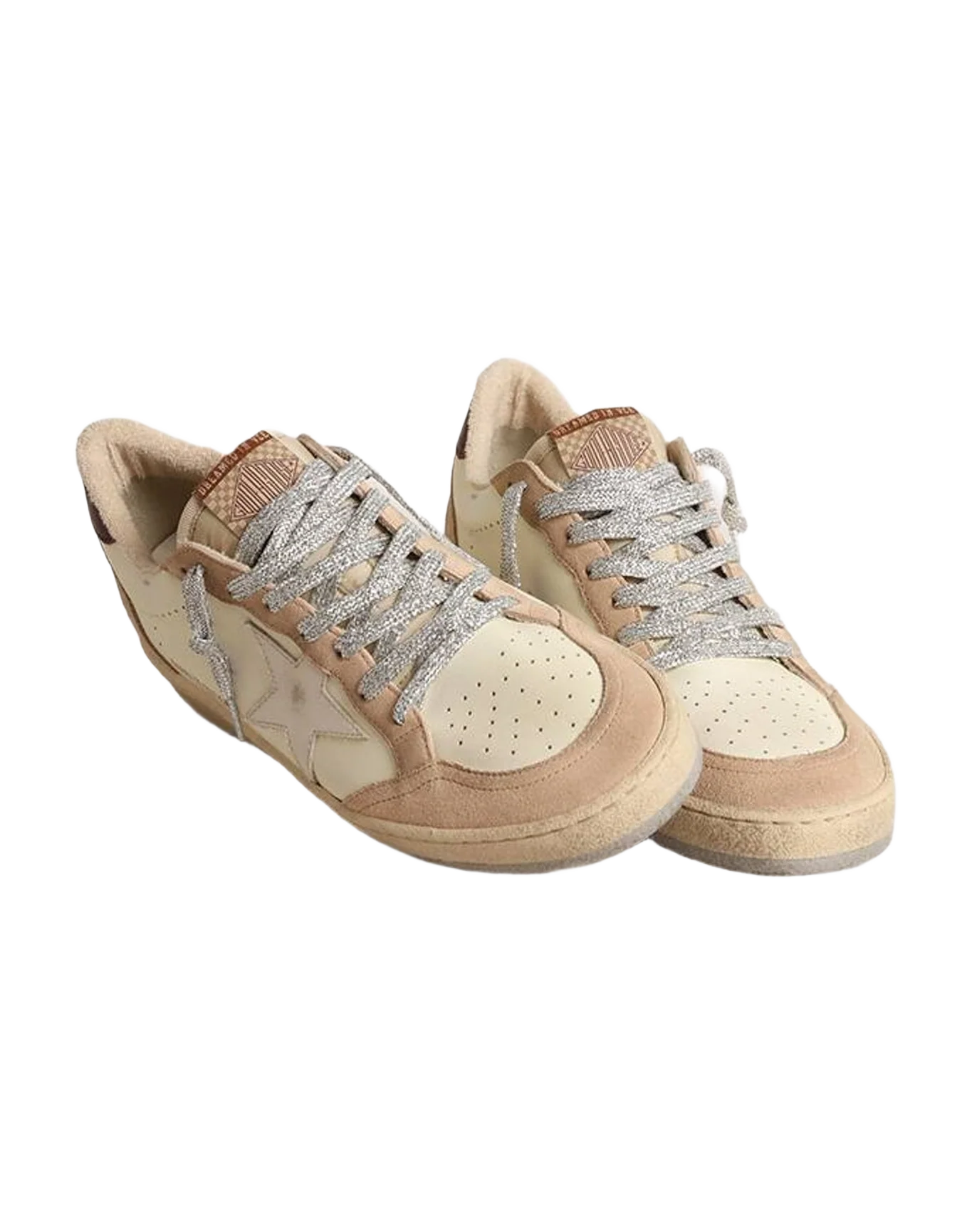 Women | Ball Star Ltd with White Star & Burgundy Leather Heel Tab | Light Yellow x Nude x Milk x Purple (V2) - Image 6