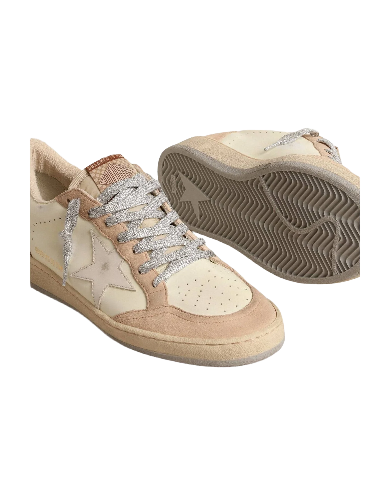 Women | Ball Star Ltd with White Star & Burgundy Leather Heel Tab | Light Yellow x Nude x Milk x Purple (V2) - Image 8