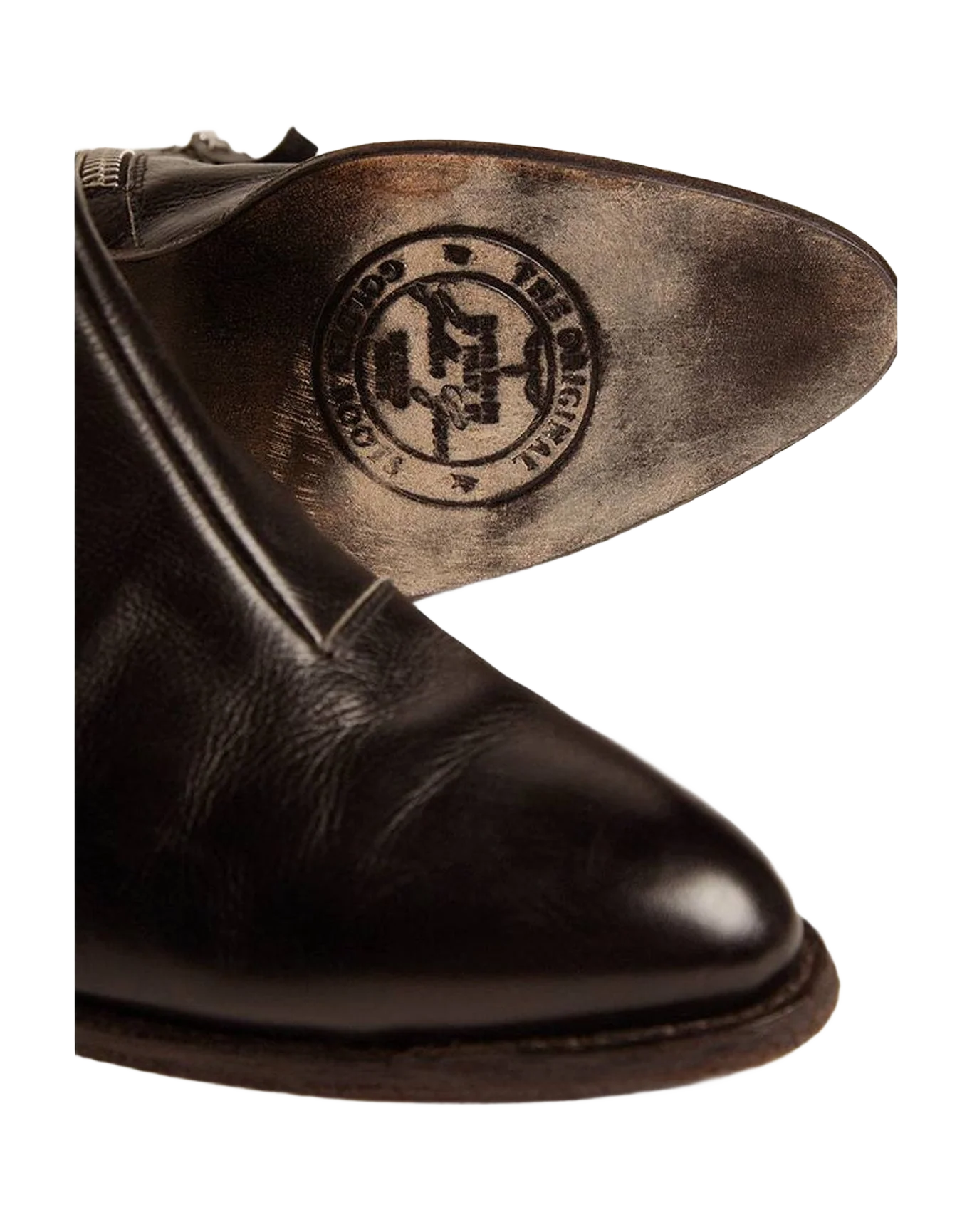 Women | Boots Leather with Sculpture Heel | Black (V1) - Image 4
