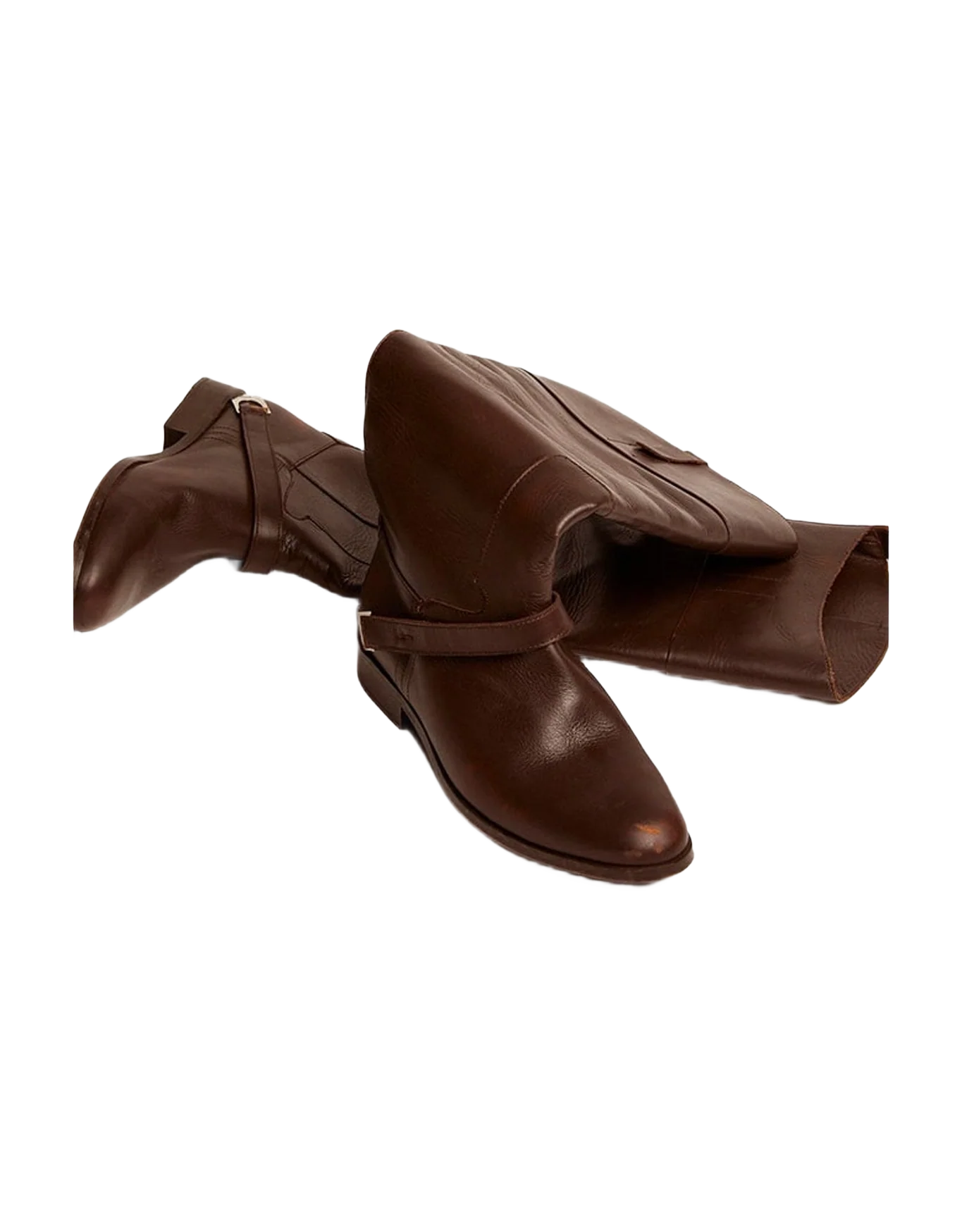 Women | Charlie Boots Leather & Clamp On The Heel | Dark Brown (V2) - Image 9