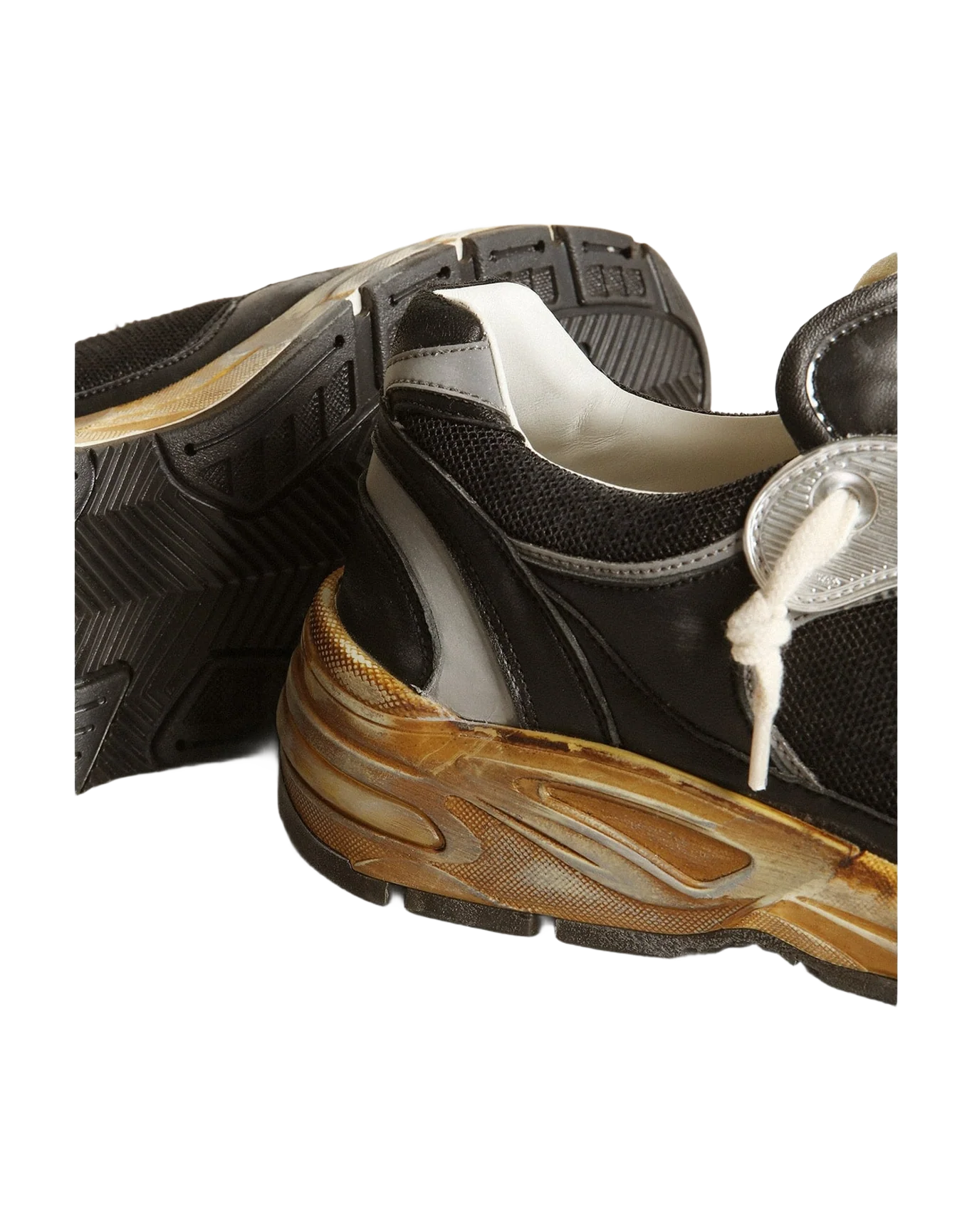 Women | Dad Star Mesh & Nappa with Colored Star | Black x Silver x Ice (V2) - Image 2