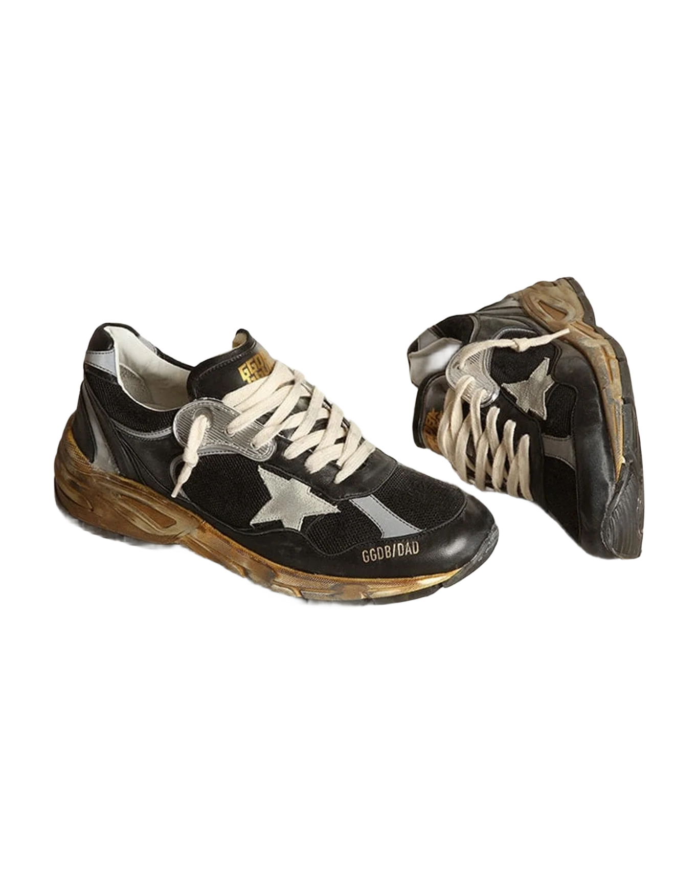 Women | Dad Star Mesh & Nappa with Colored Star | Black x Silver x Ice (V2) - Image 7