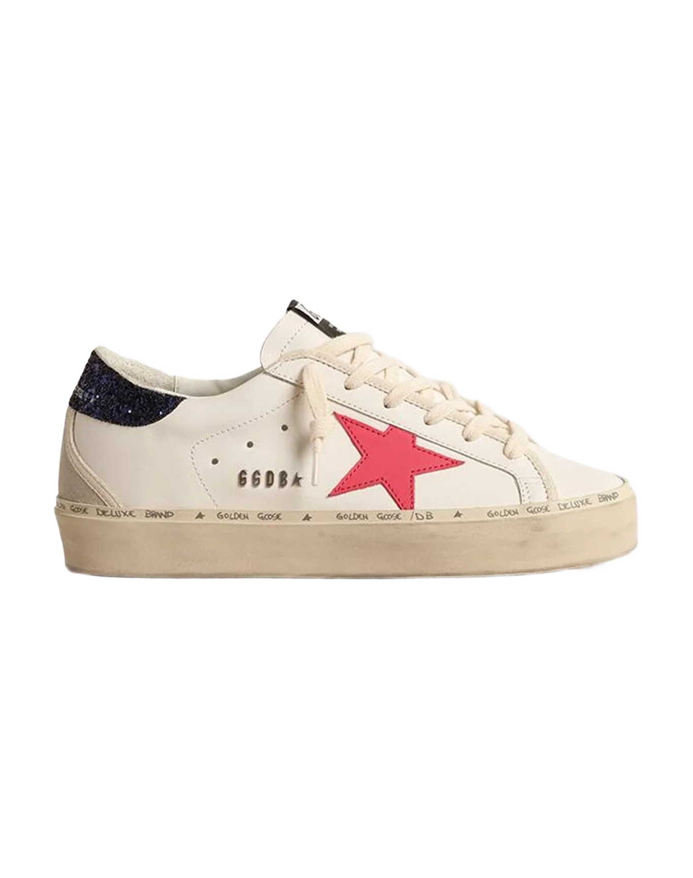 Women | Hi Star with Fuchsia Leather Star & Glitter Heel Tab | White x Fucsia x Blue x Ice (V1) - Image 4