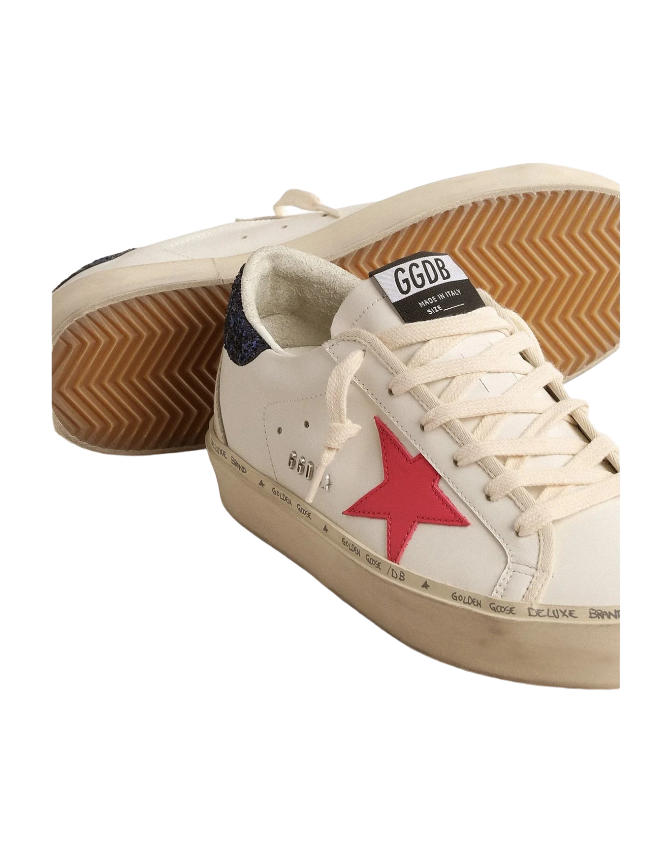 Women | Hi Star with Fuchsia Leather Star & Glitter Heel Tab | White x Fucsia x Blue x Ice (V1) - Image 6