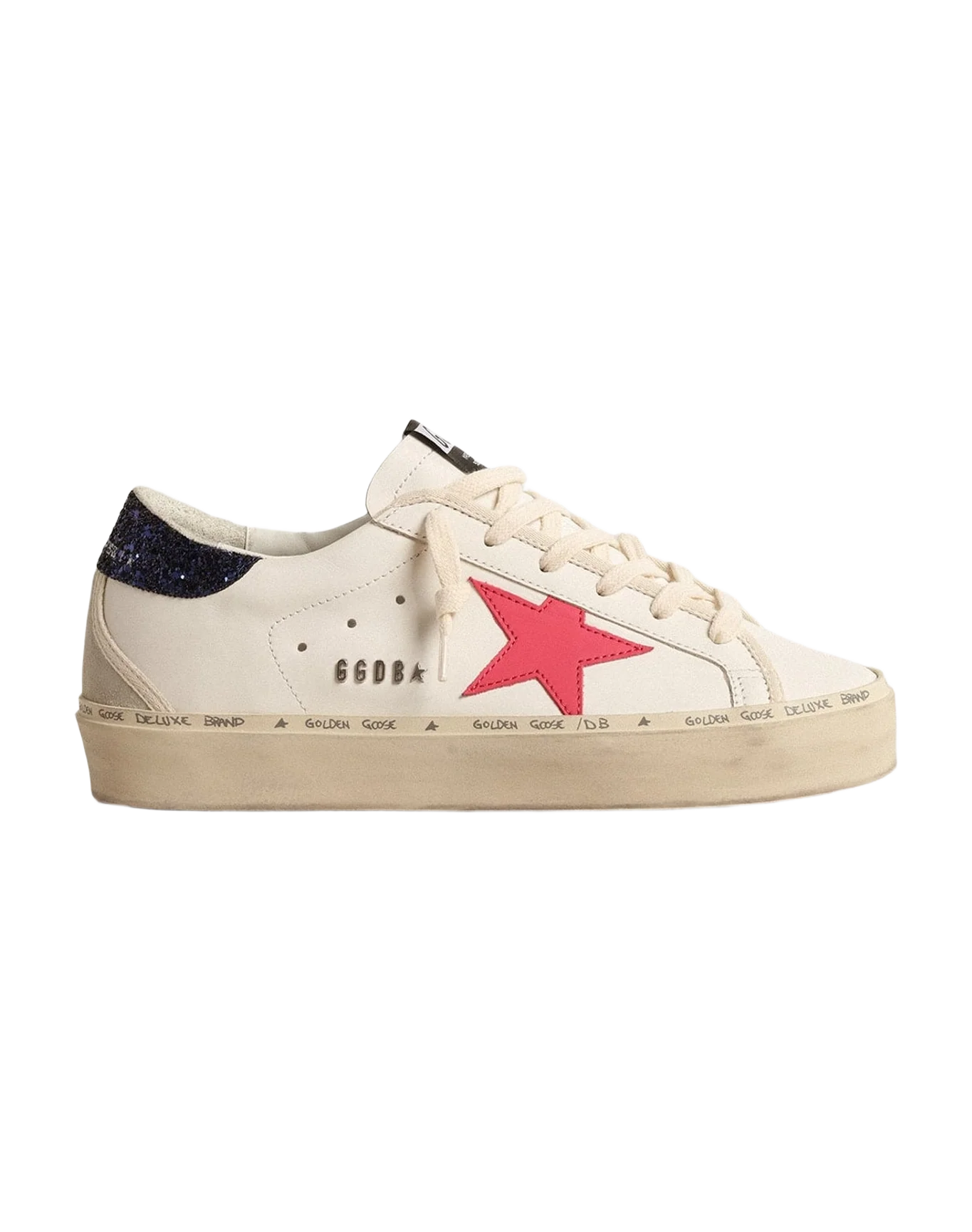 Women | Hi Star with Fuchsia Leather Star & Glitter Heel Tab | White x Fucsia x Blue x Ice (V2) - Image 7