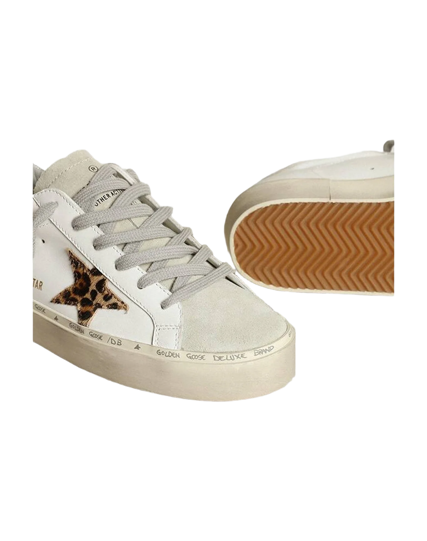 Women | Hi Star with Star Leopard Print Pony Skin & Heel | White x Ice x Beige Brown Leo x Silver (V1) - Image 6