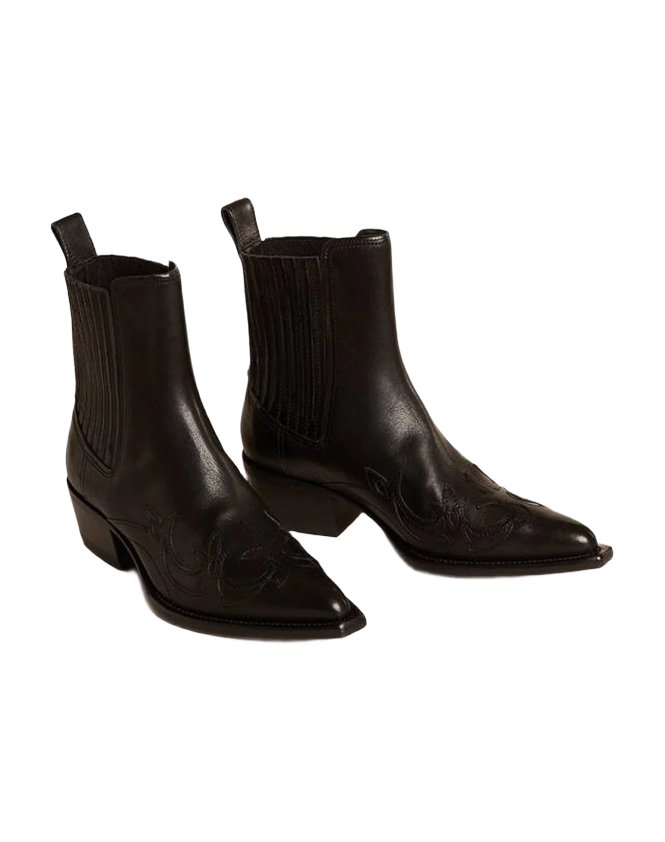 Women | Leather Boots | Black (V2) - Image 4