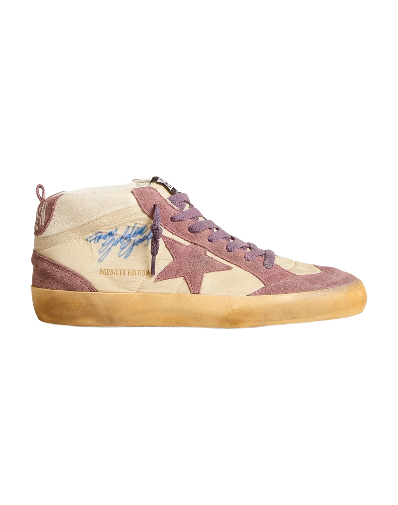 Women | Mid Star Lab Nylon & Nappa with Suede Star | Wistful Mauve x Cream x White (V1) - Image 6