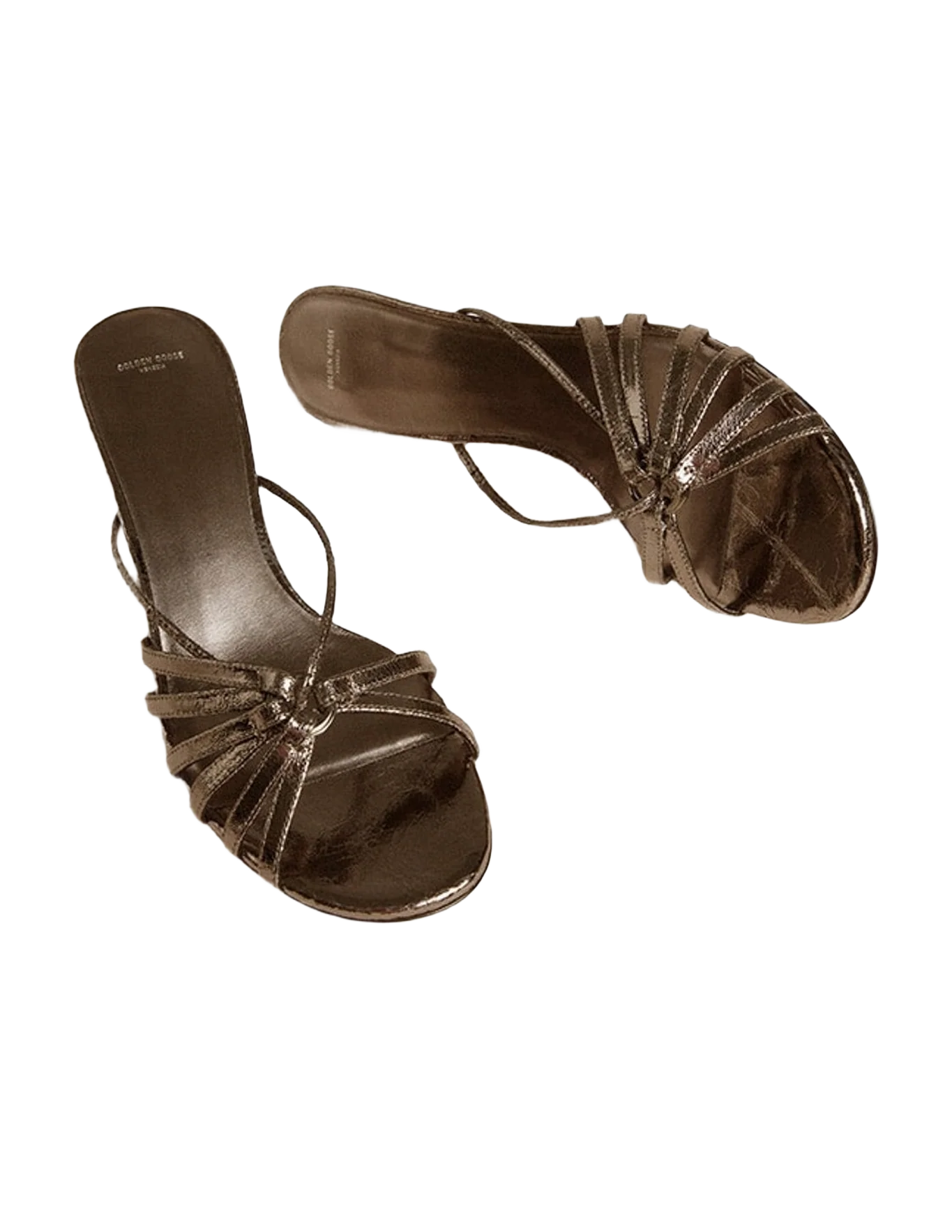 Women | Nico Kitten Heel Sandals Metallic Gray Leather | Rutenio Metal (V2) - Image 6