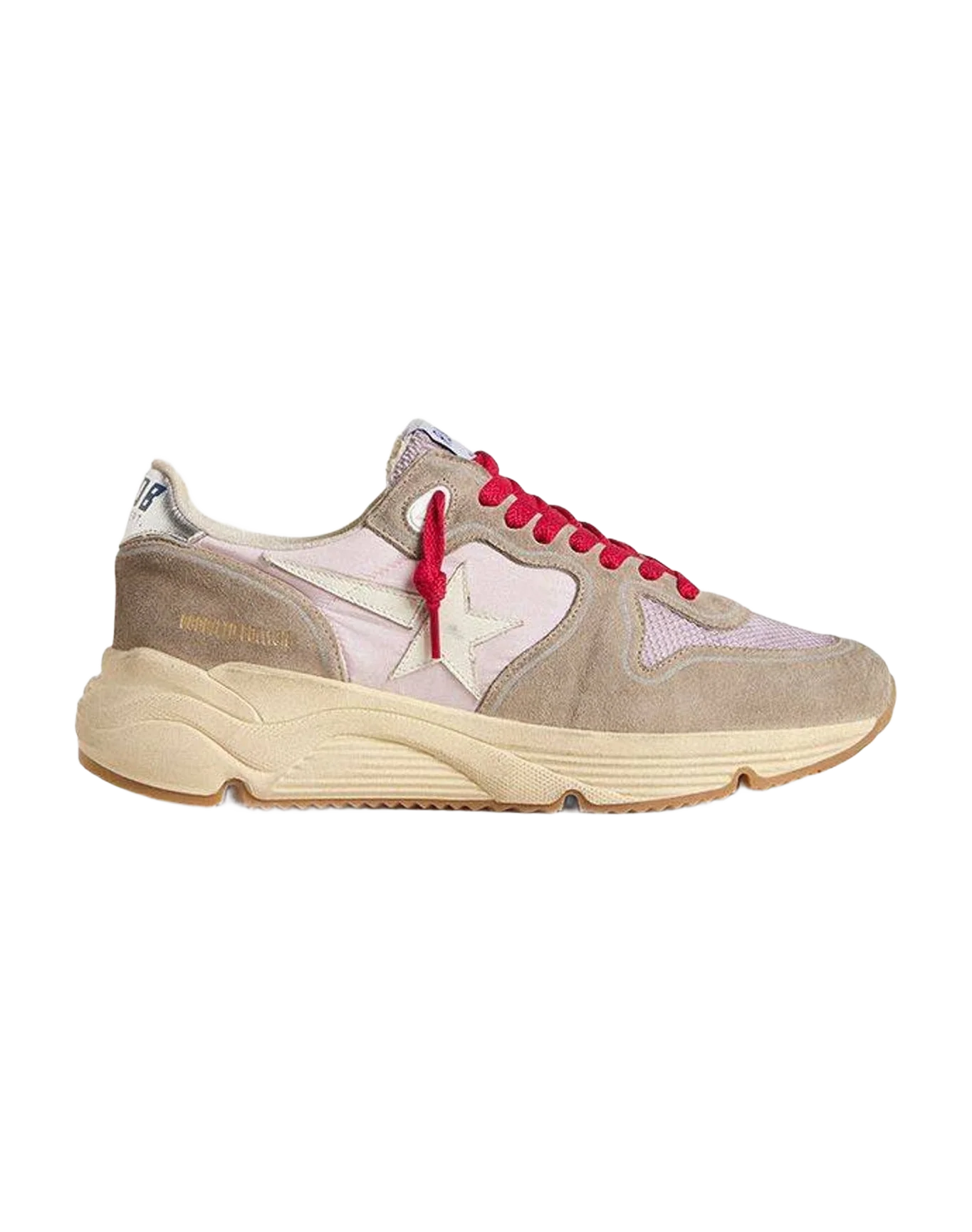 Women | Running Sole Ltd Pink Nylon with Leather Star | Grey x Iris x White x Silver (V1) - Image 5