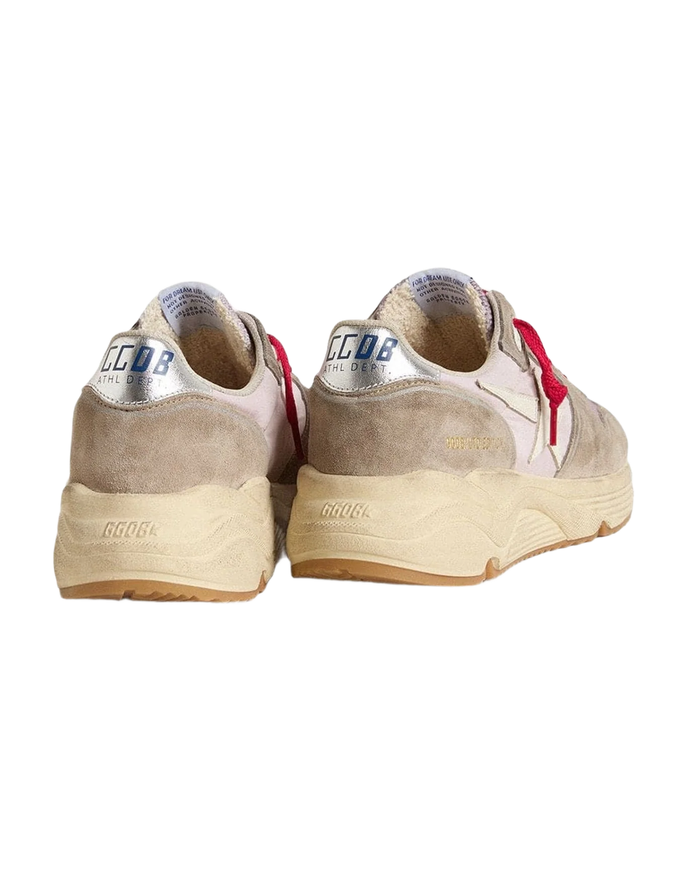 Women | Running Sole Ltd Pink Nylon with Leather Star | Grey x Iris x White x Silver (V1) - Image 7